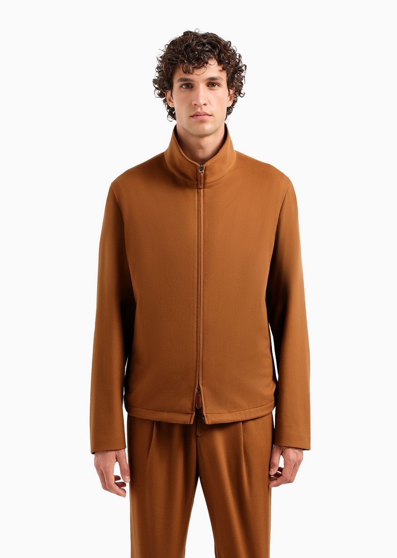 Giorgio Armani Vicuña blouson in lightweight pure vicuña cloth 2