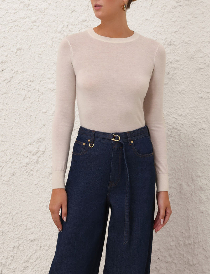 Zimmermann CLASSIC CREW NECK SWEATER outlook