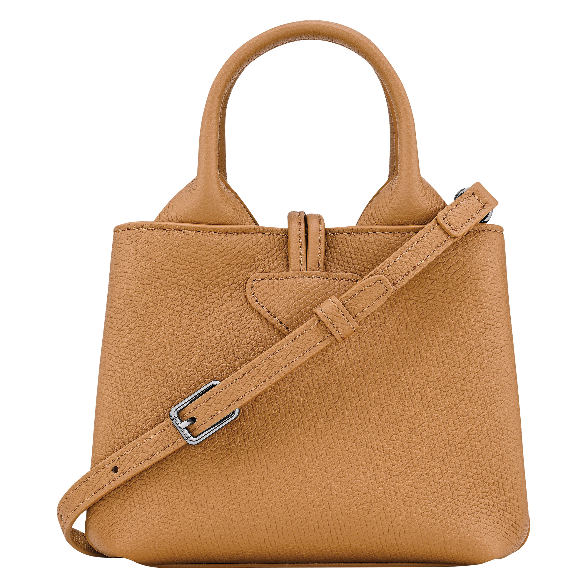 Le Roseau XS Handbag Walnut - Leather - 4