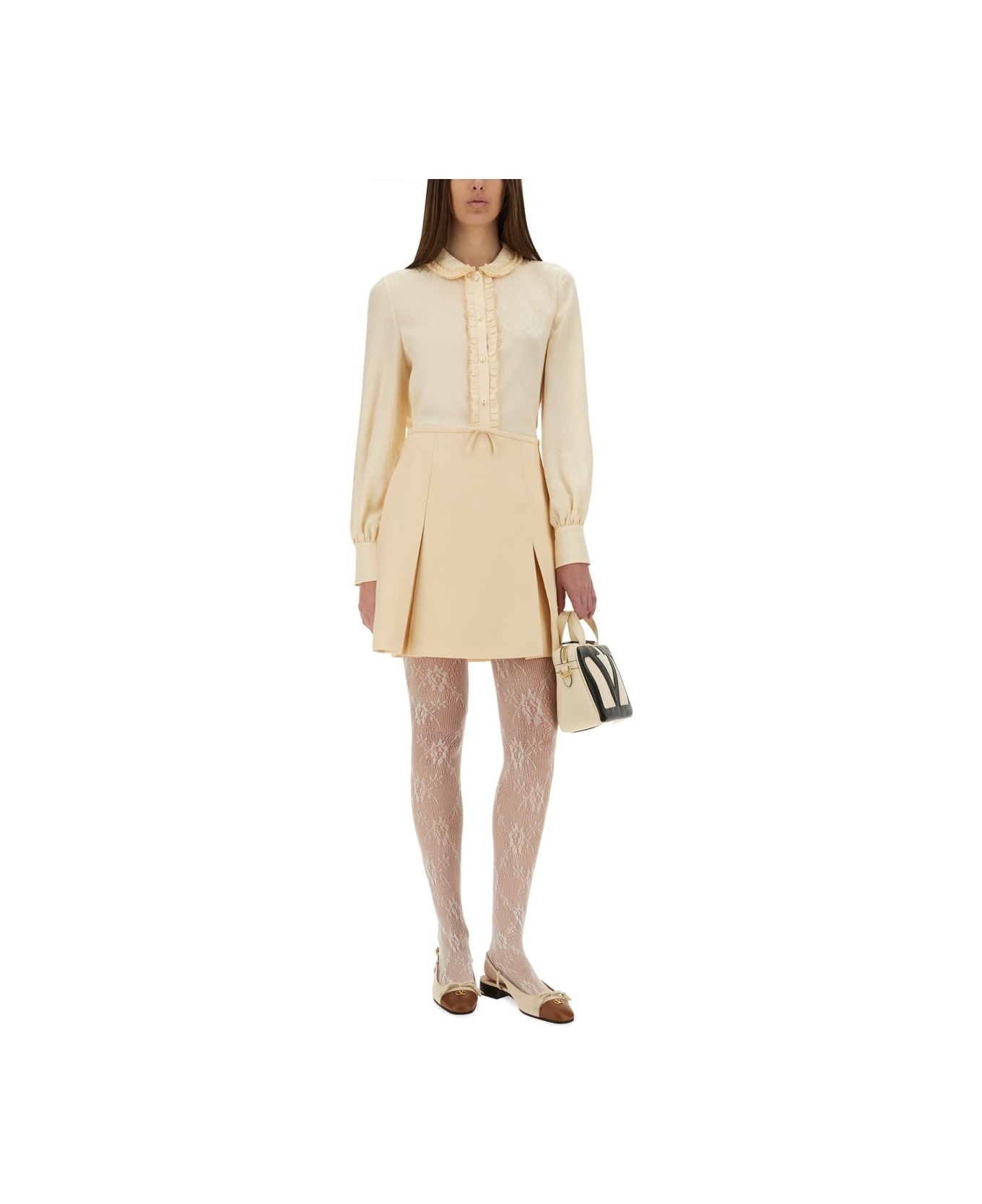 'toute La V' Silk Jacquard Shirt - 2