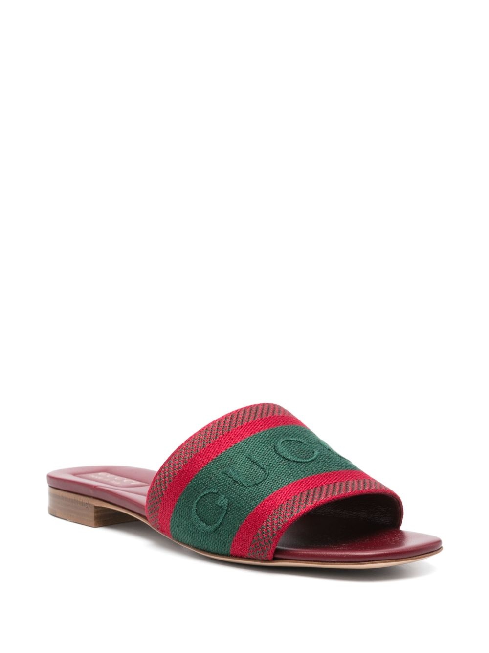 logo-motif flat sandals - 2