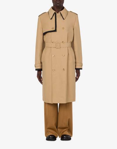 Moschino CONTRASTING LAYERS CANVAS TRENCH COAT outlook
