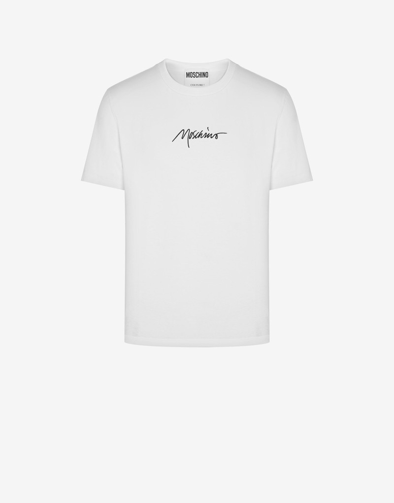 Moschino MOSCHINO SIGNATURE STRETCH JERSEY T-SHIRT outlook