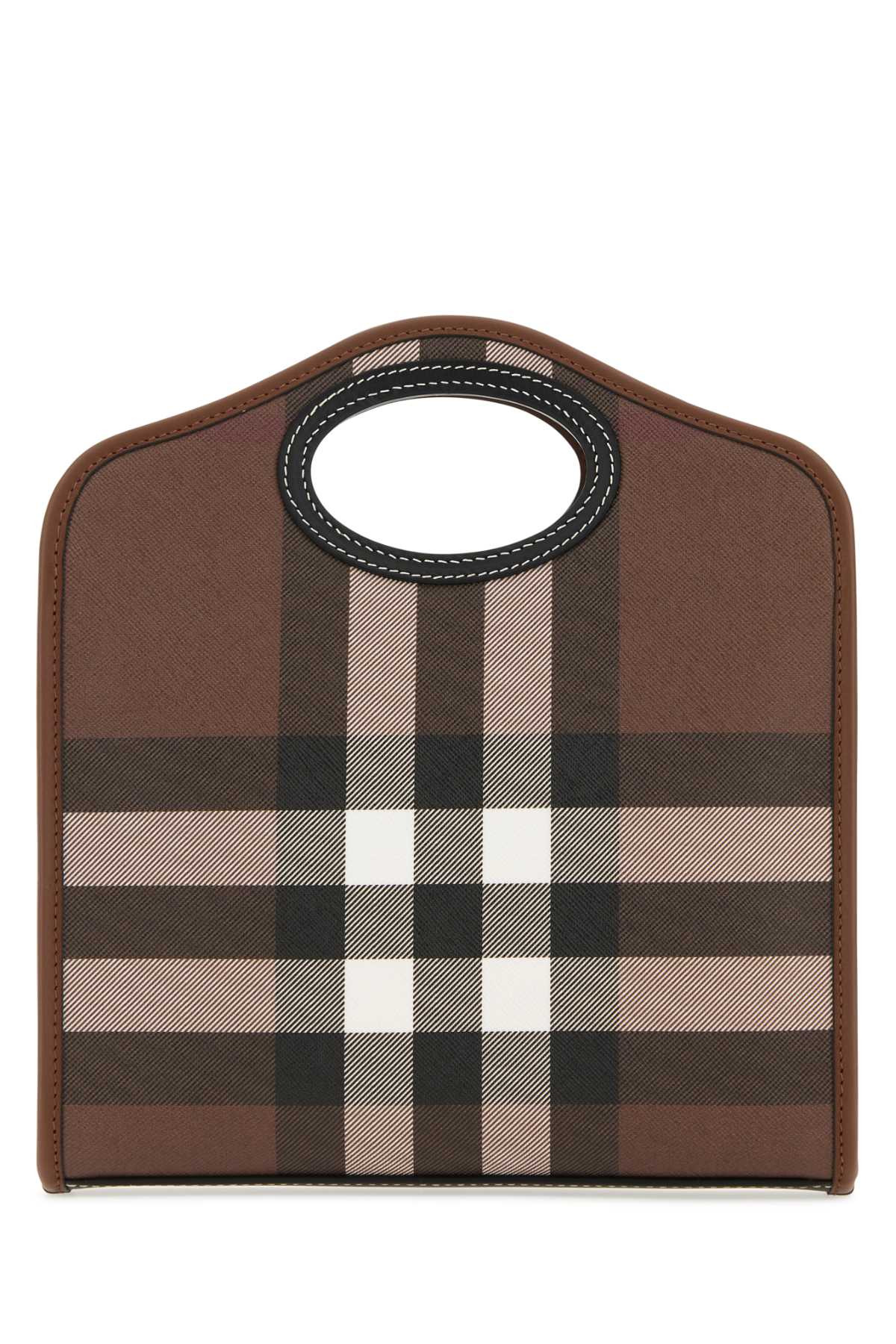 Burberry Women Printed E-Canvas And Leather Mini Pocket Bag Handbag - 3
