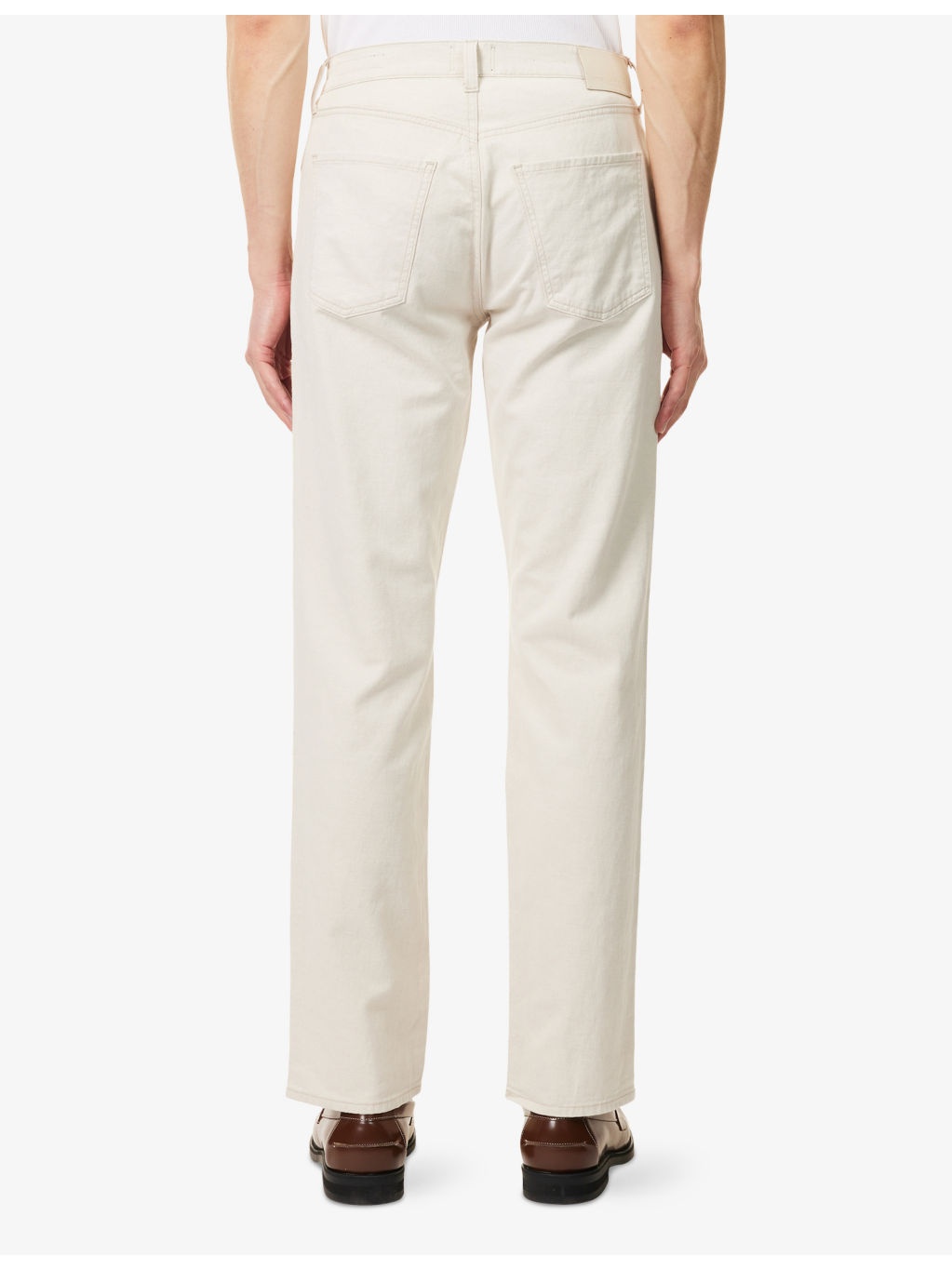 Elijah Relaxed Straight-Leg Linen-Blend Denim Jeans - 4