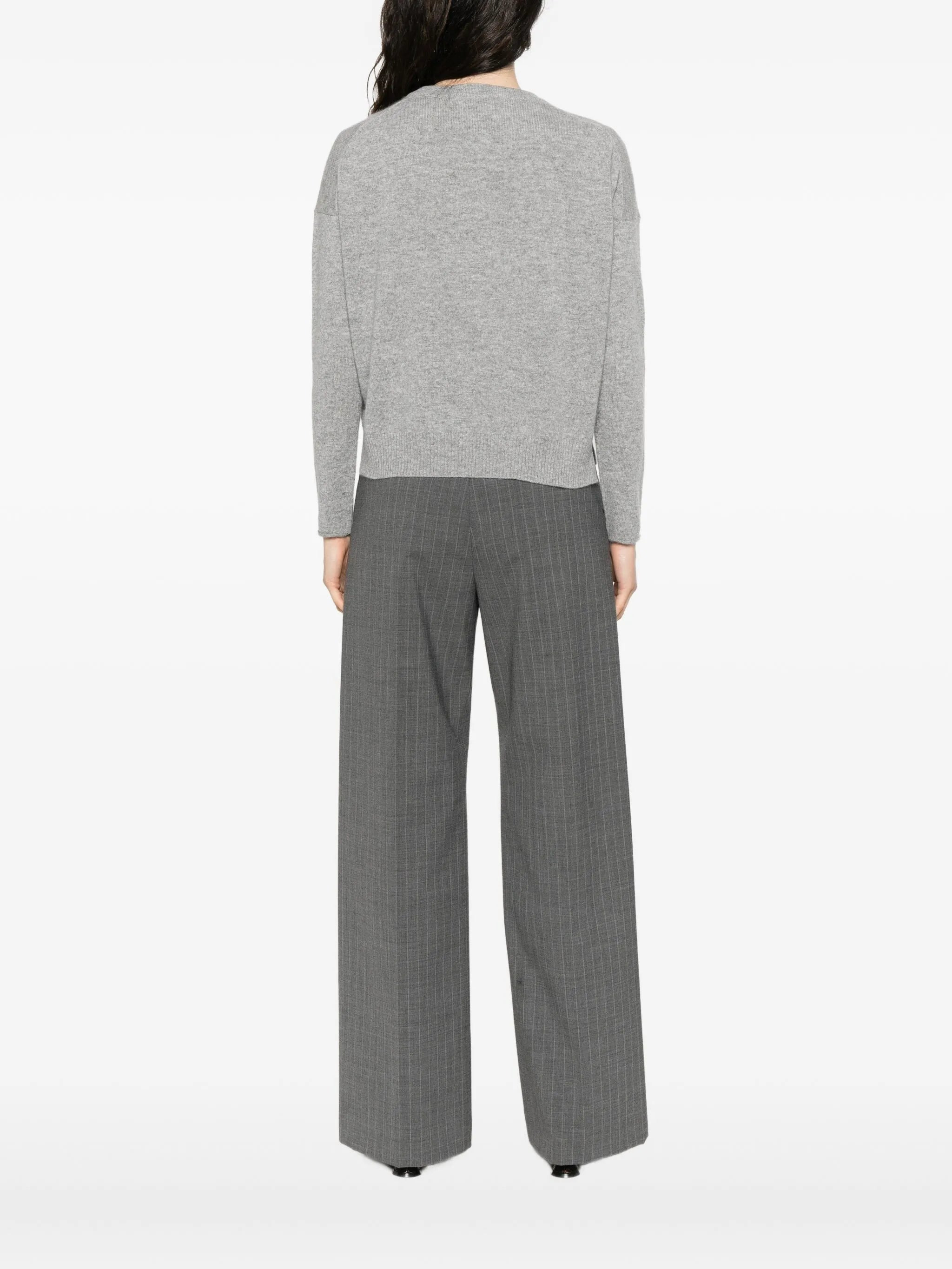 Allude Round-neck Cashmere Sweater - 3