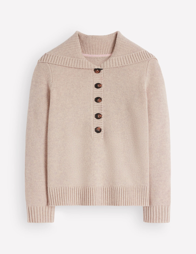 Marta Merino Wool Sailor Top-Barley - 1