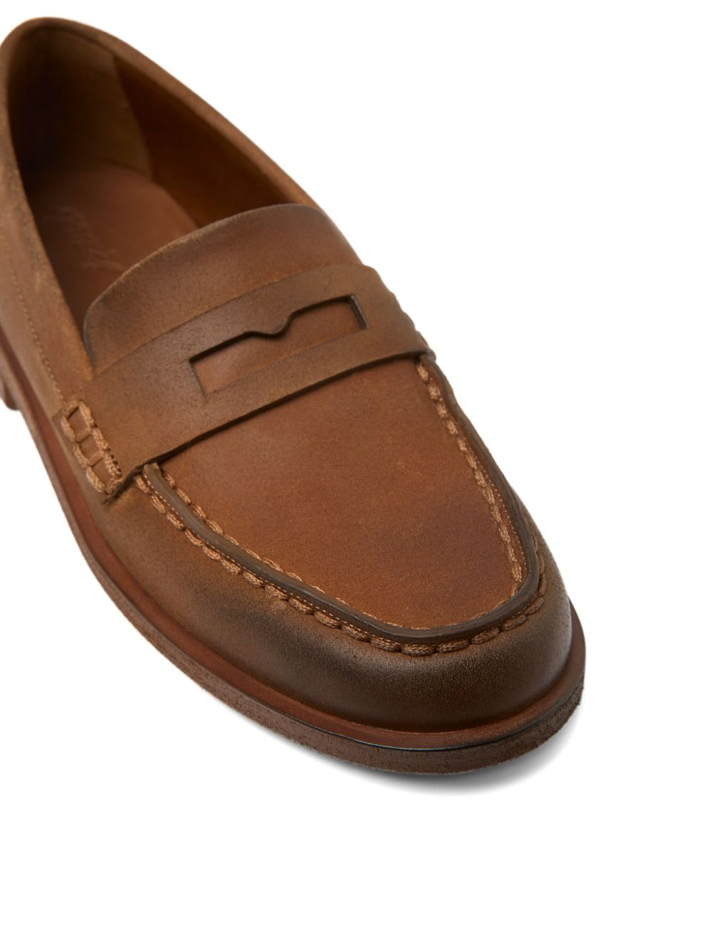penny leather loafers - 4