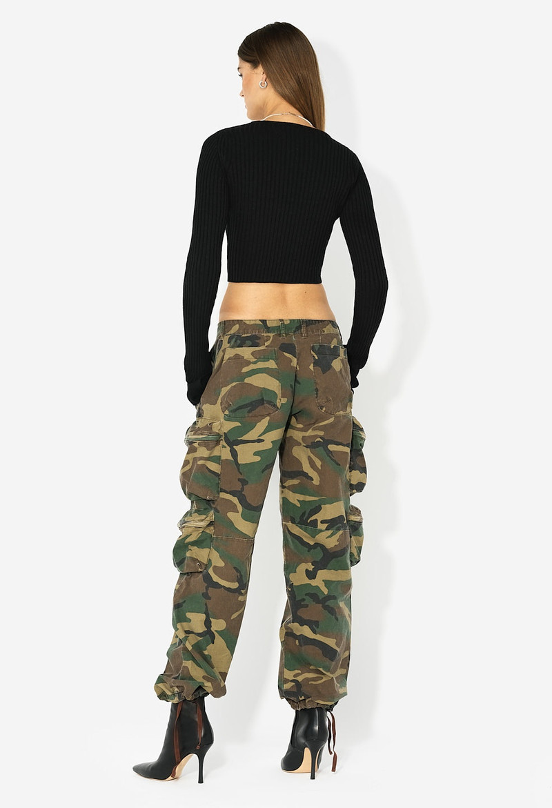 SILK COTTON RIB CROPPED CARDIGAN 4