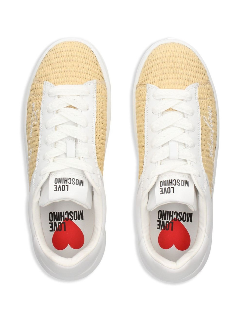 logo-embroidered sneakers 4