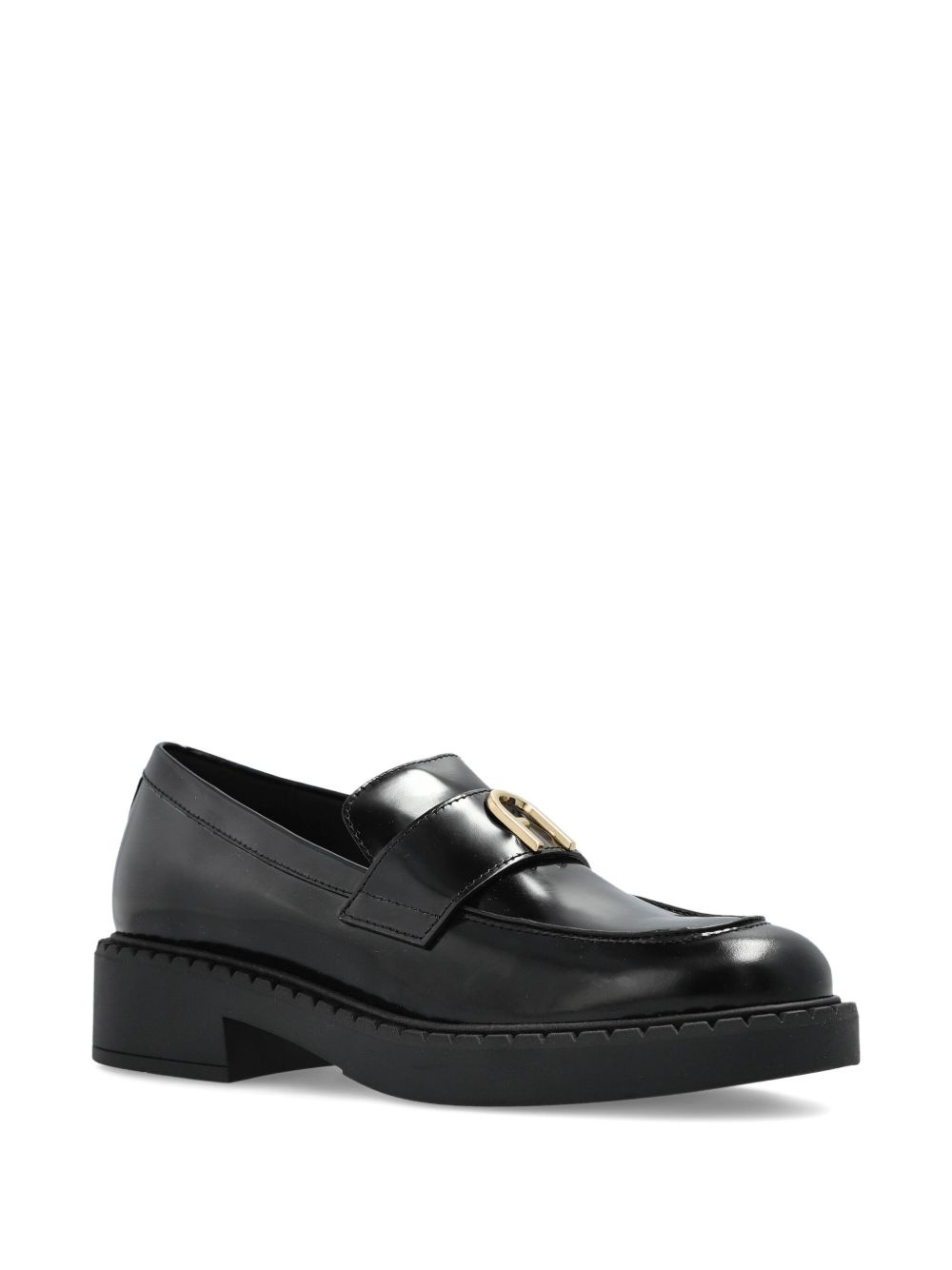 platform leather loafers - 2