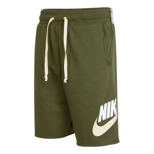 Nike As Nike Sportswear Spe Ft Alumni Short Logo 'Olive Green' DM6818-326 - 1