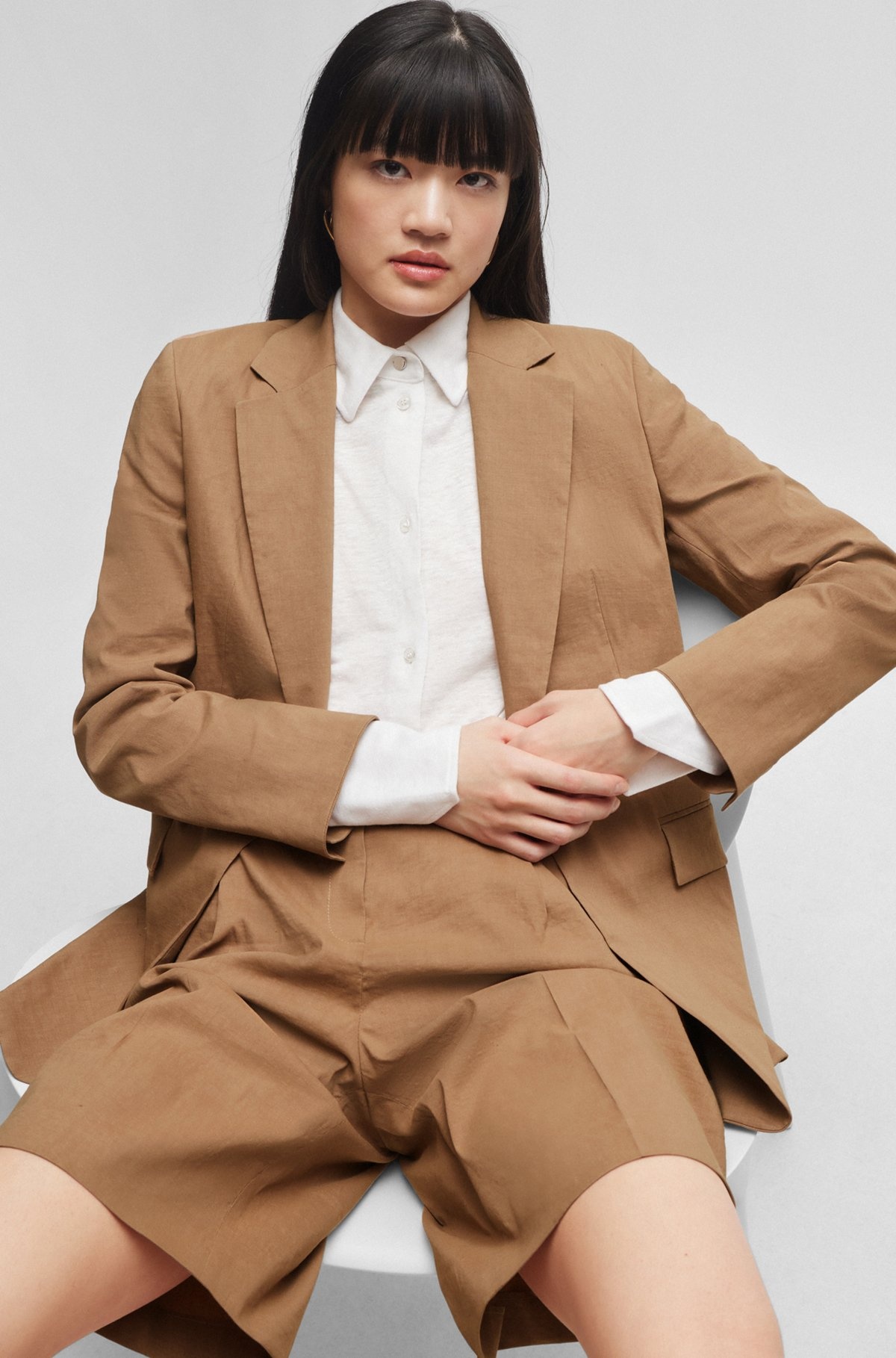 REGULAR-FIT JACKET IN A LINEN BLEND - 6