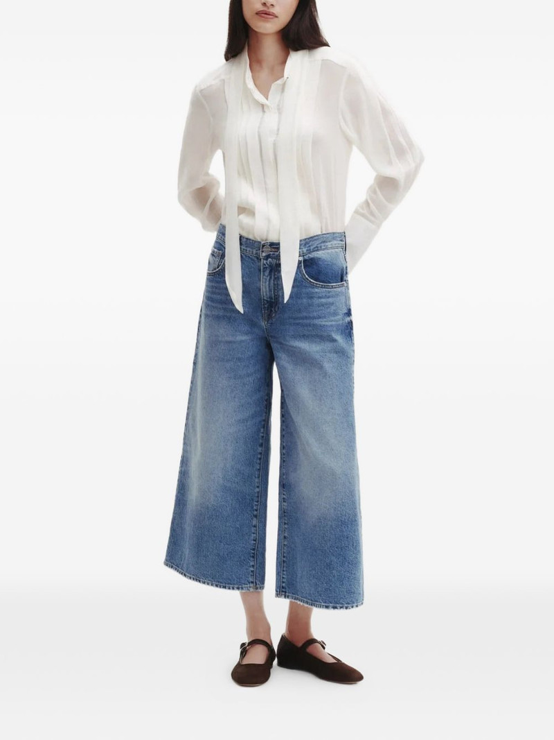 TWP Tiny Dancer faded-wash wide-leg jeans outlook