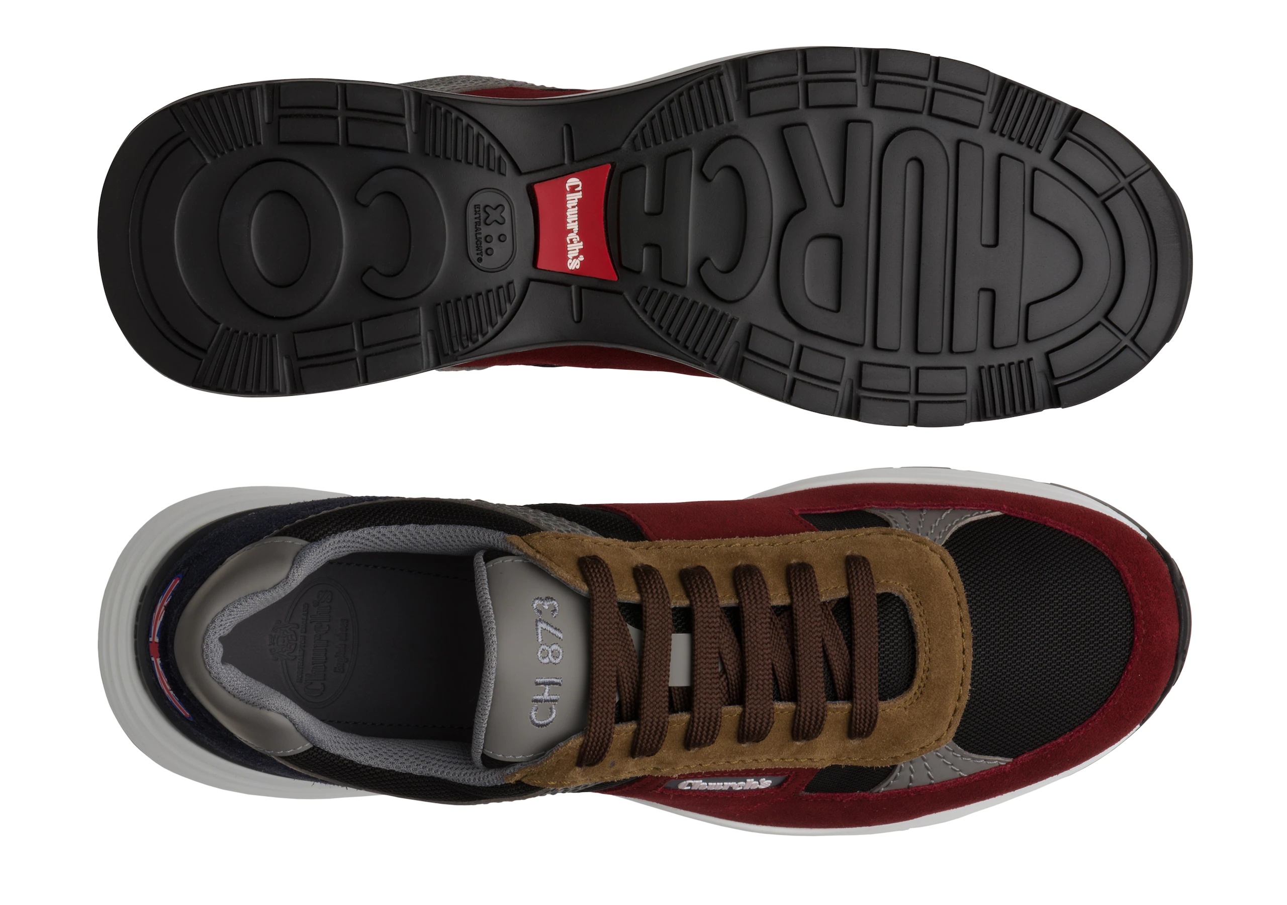 Ch873
Suede &  Mesh Retro Sneaker Multicolor - 3