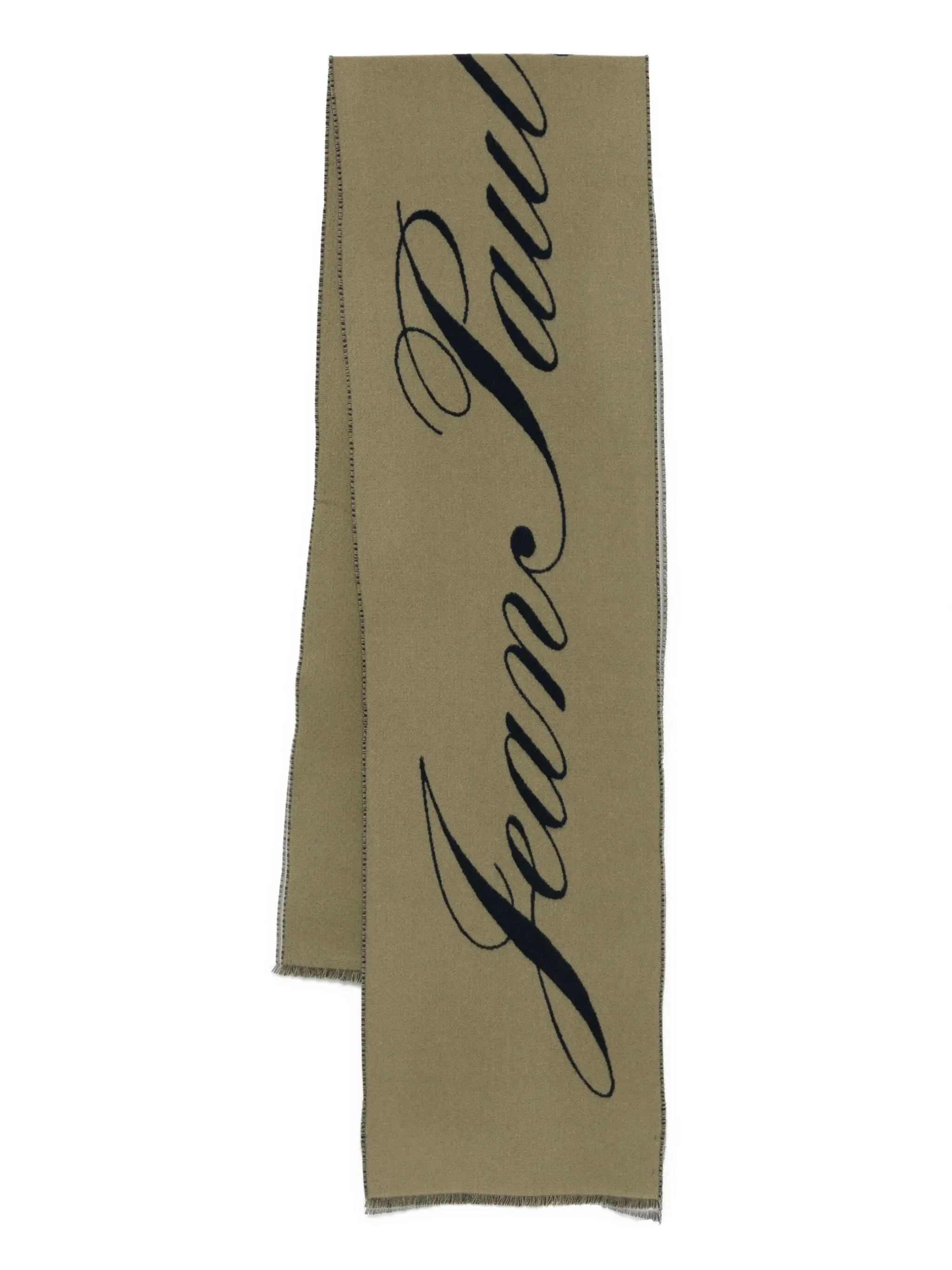 Jean Paul Gaultier Logo-detail Wool Scarf - 1