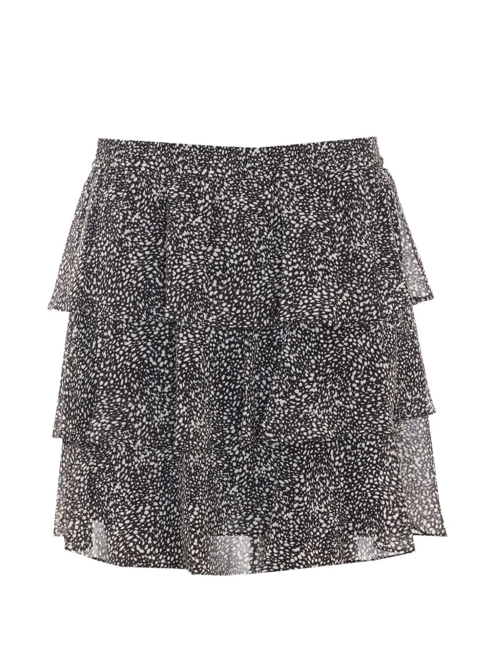 tiered ruffled mini skirt - 1