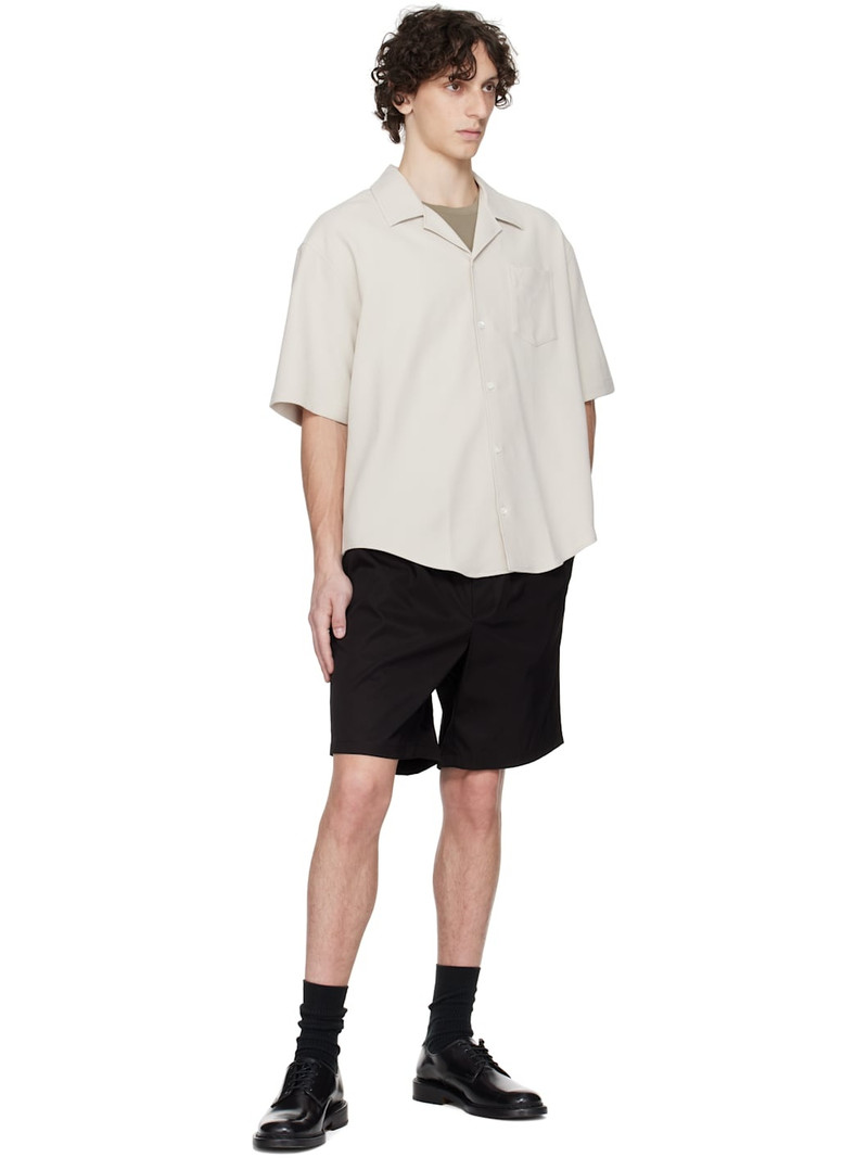 AMI Paris Black Twill Shorts outlook