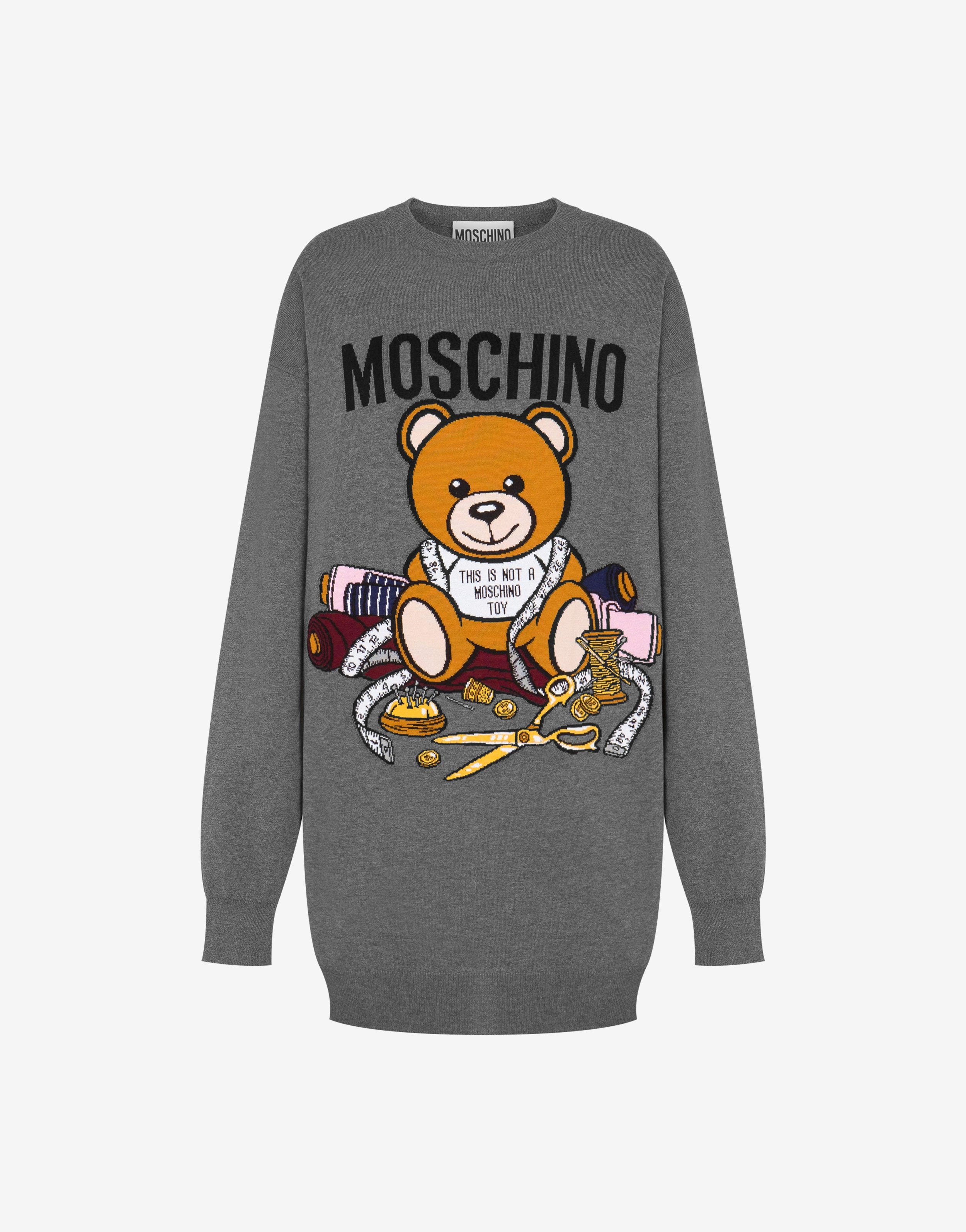 SARTORIAL TEDDY BEAR KNIT DRESS - 1