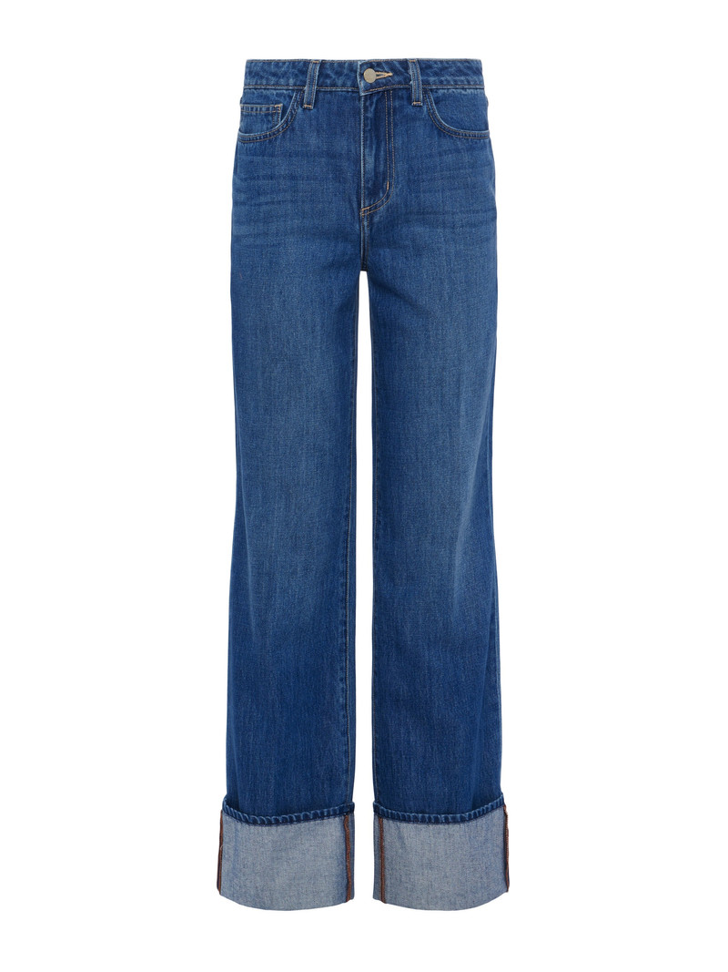 Miley Cuffed Wide-Leg Jean 1
