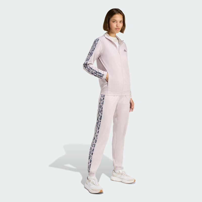 Tricot 3-Stripes Tracktop with Leopard Print 4