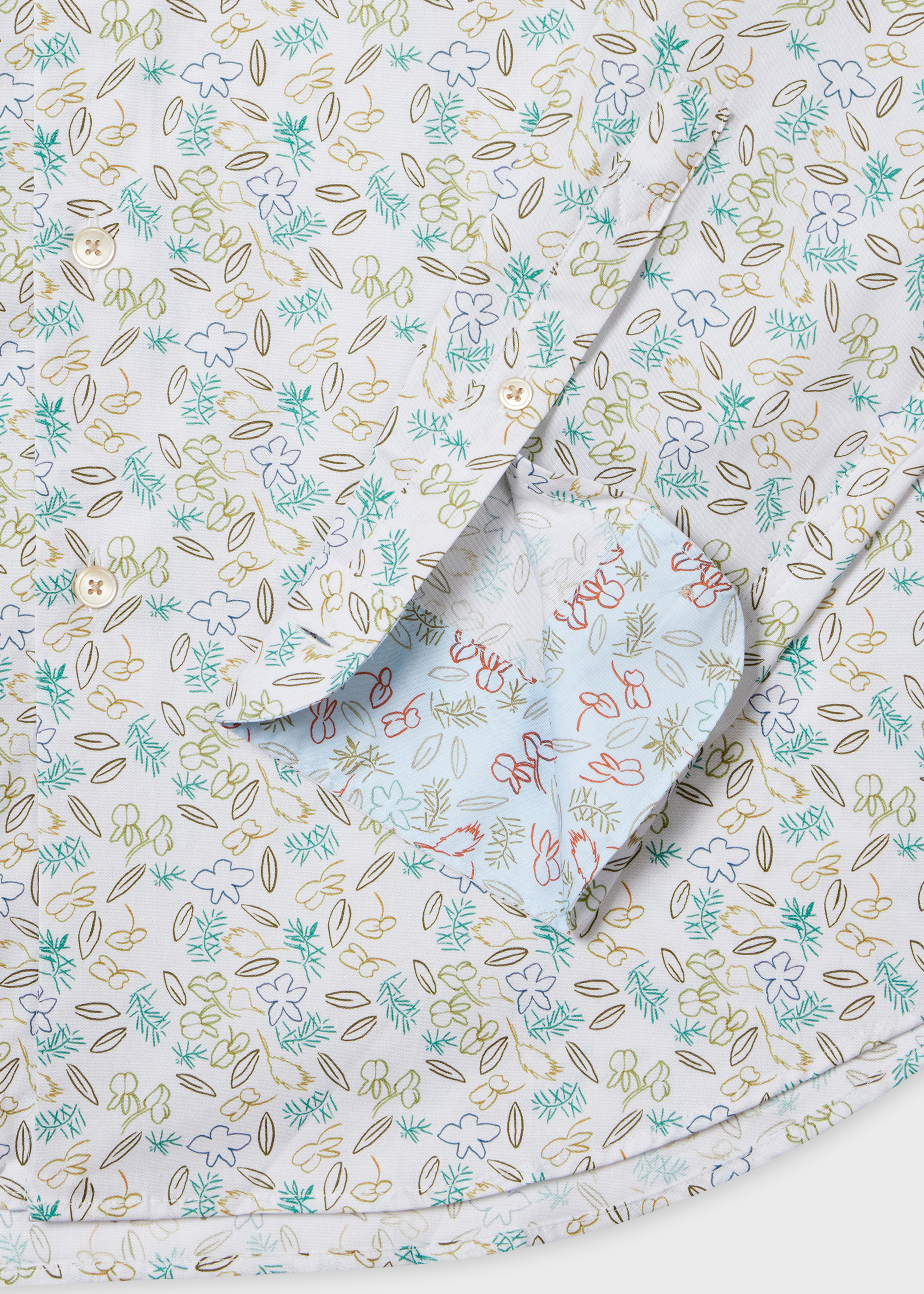 White Organic Cotton 'Globe Flower' Shirt - 2