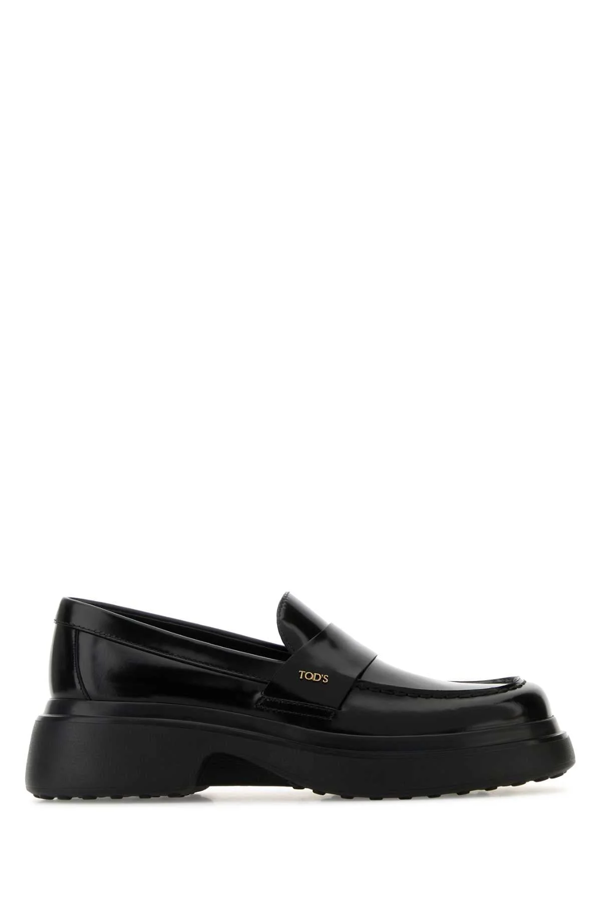 Tod's Women Black Leather Loafers - 1