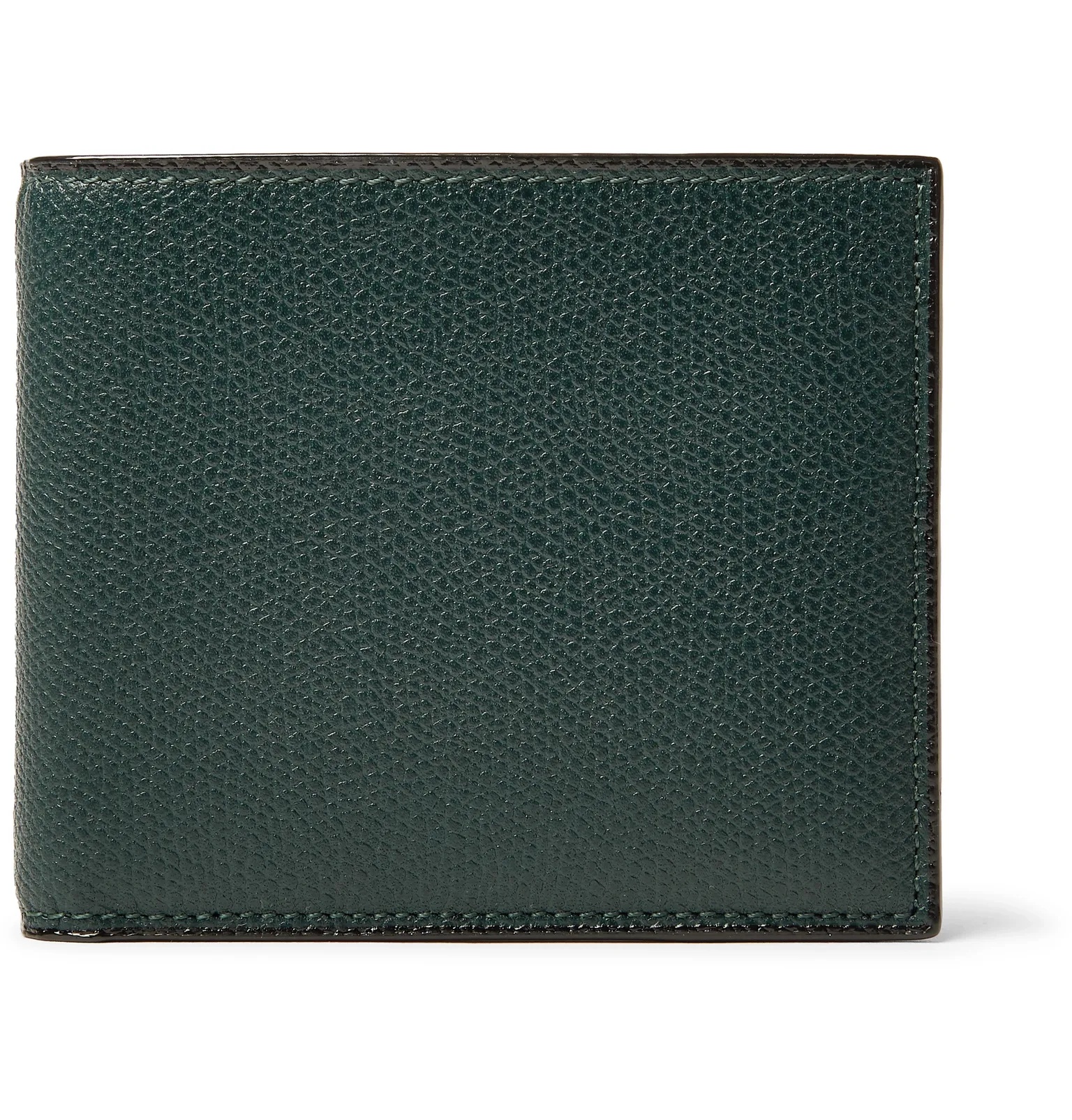 Pebble-Grain Leather Billfold Wallet - 5