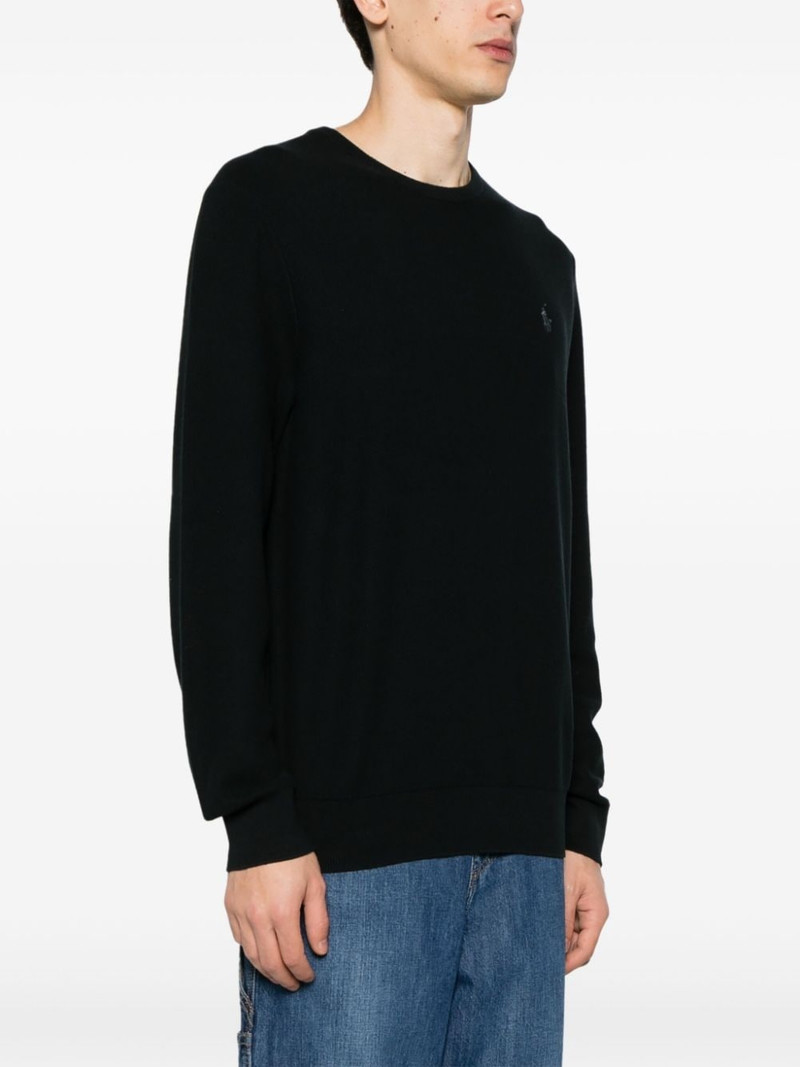 embroidered-logo cotton jumper 3
