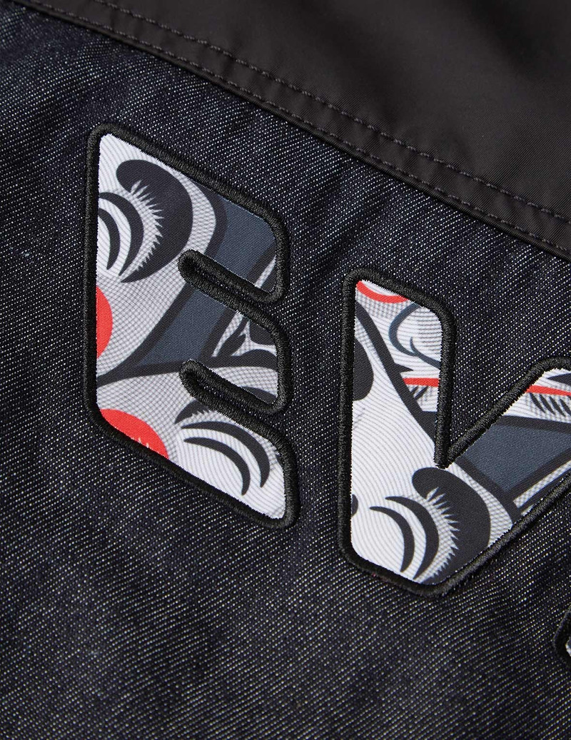 Fabric Blocking Mid-length Padded Coat 11