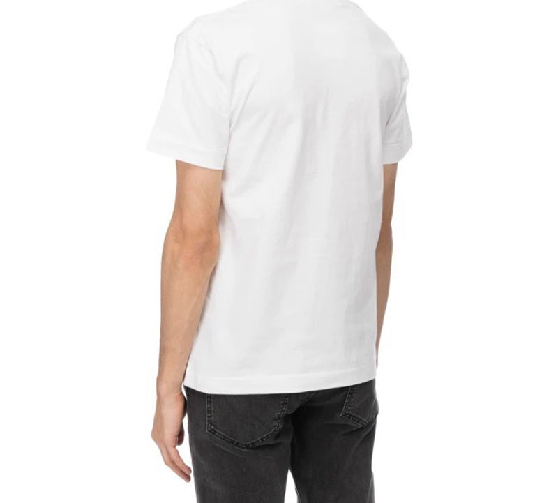 COMME des GARCONS PLAY Heart Ourlined Shape Short Sleeve Tee 'White Green' AZ-T104-051-1 - 5