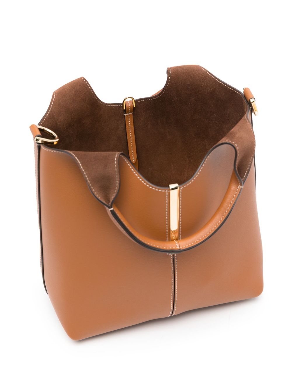 mini leather tote bag - 5