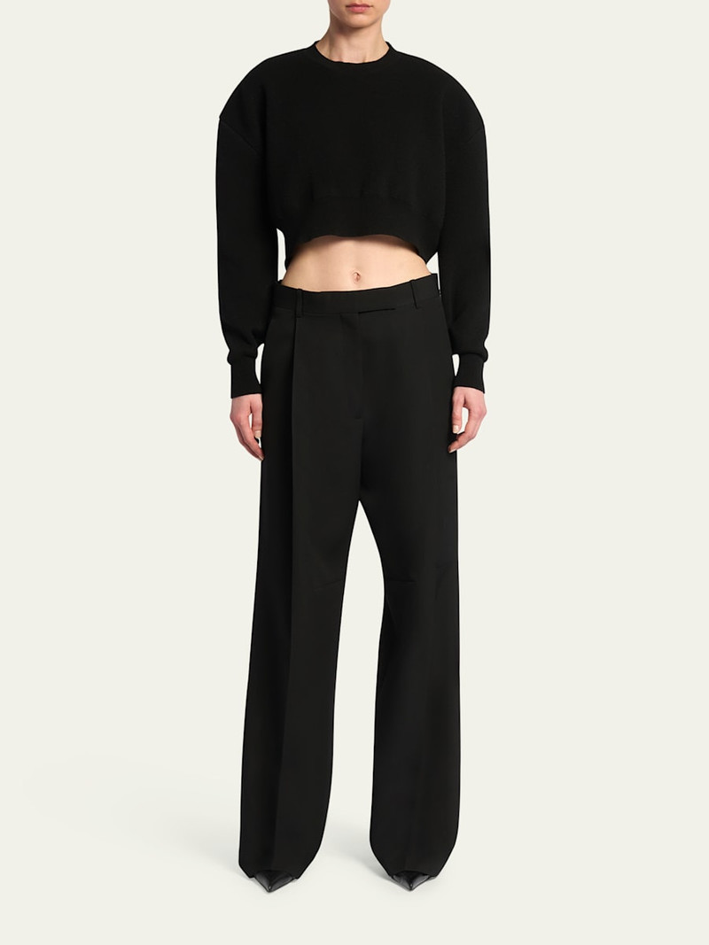 TOM FORD Pleated Wool-Blend Trousers outlook
