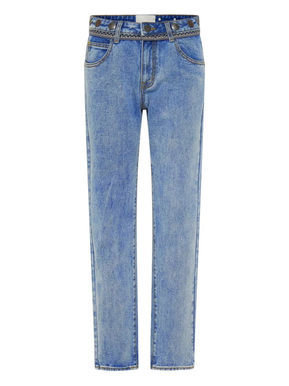 Truckers coin-embellishment jeans - 1