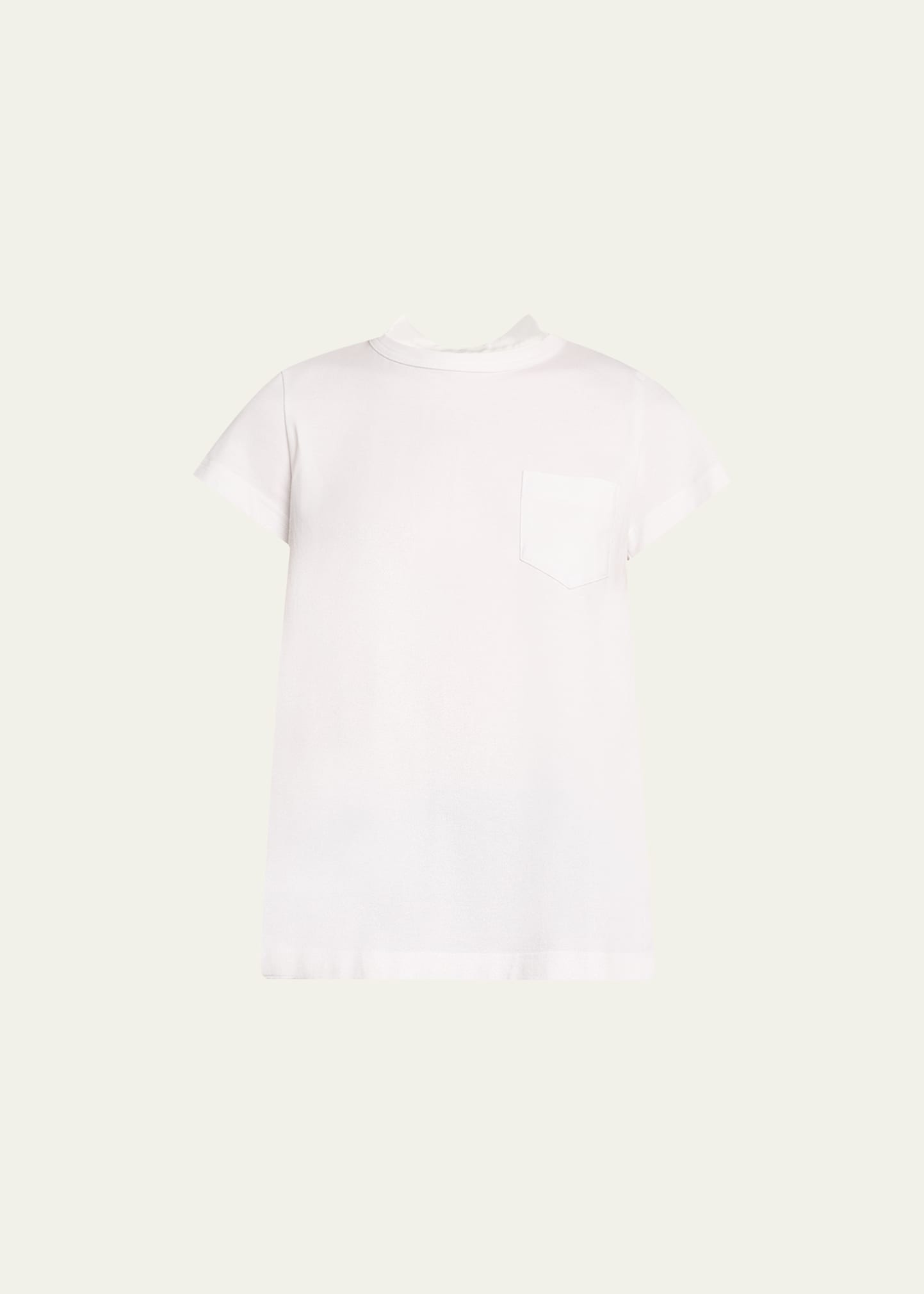 Pleated-Back Knit Tee - 1