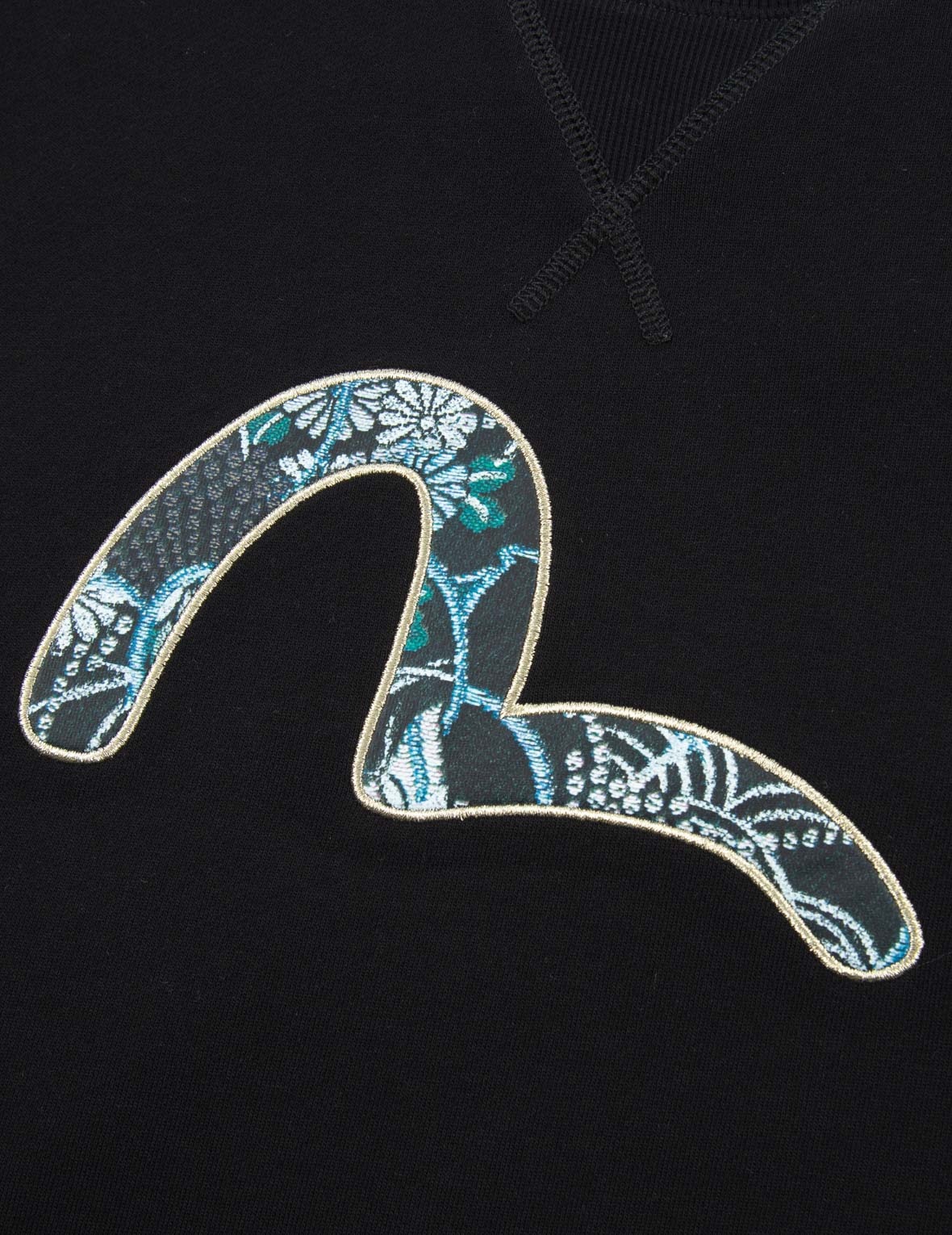 Japanese-pattern Seagull Print Sweatshirt - 9