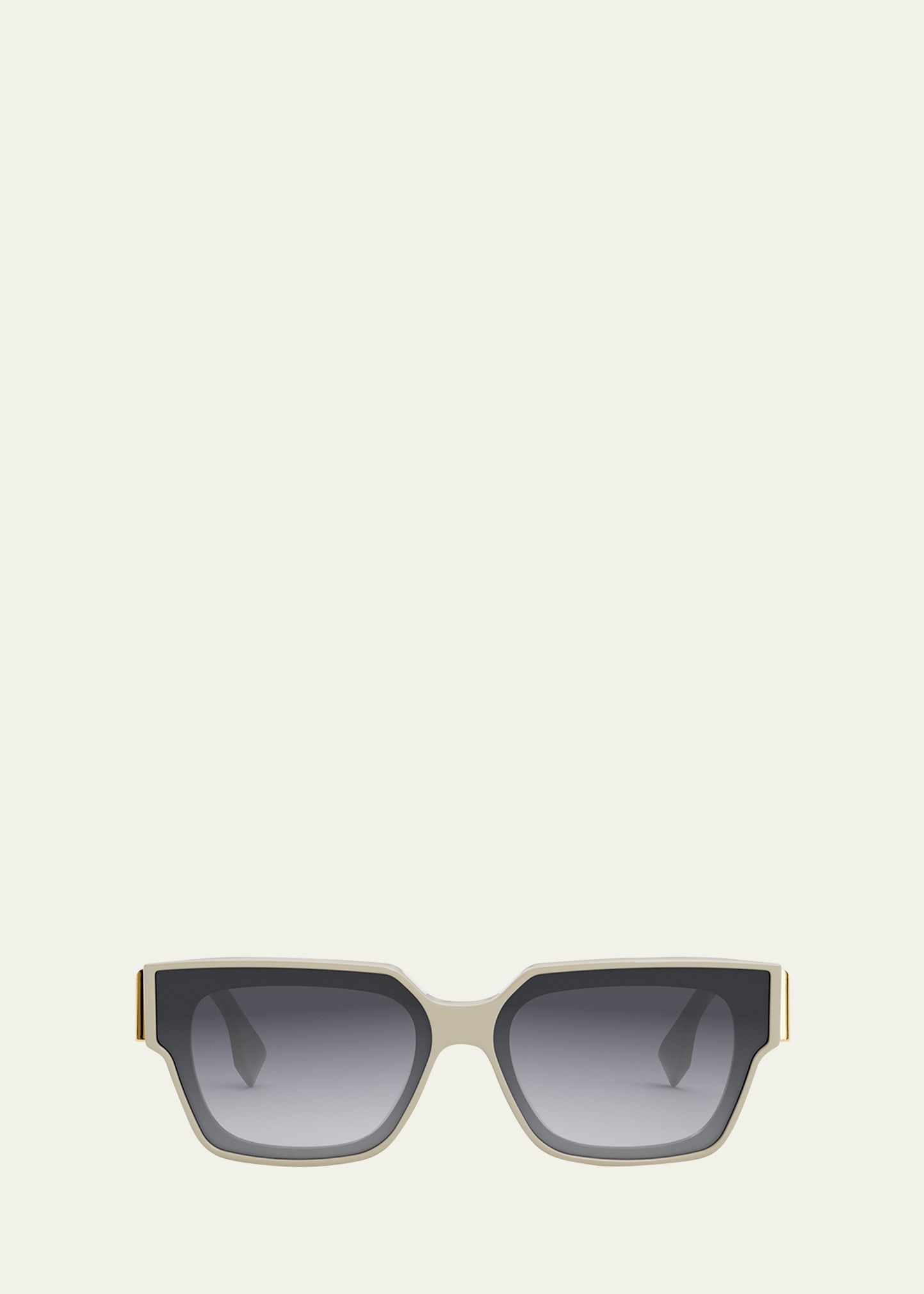 Oversized F Square Acetate Sunglasses - 1