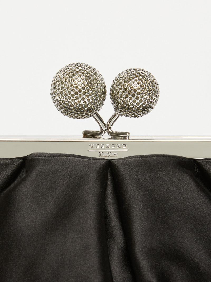 EMMY Small satin Pasticcino Bag with rhinestones 5