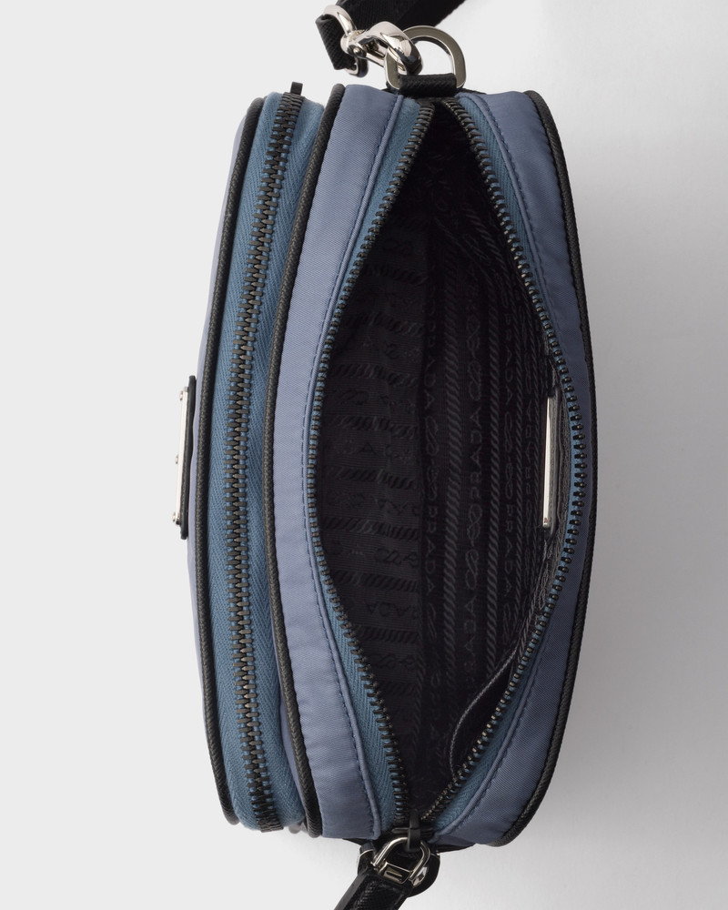 Re-Nylon and Saffiano leather shoulder bag 5