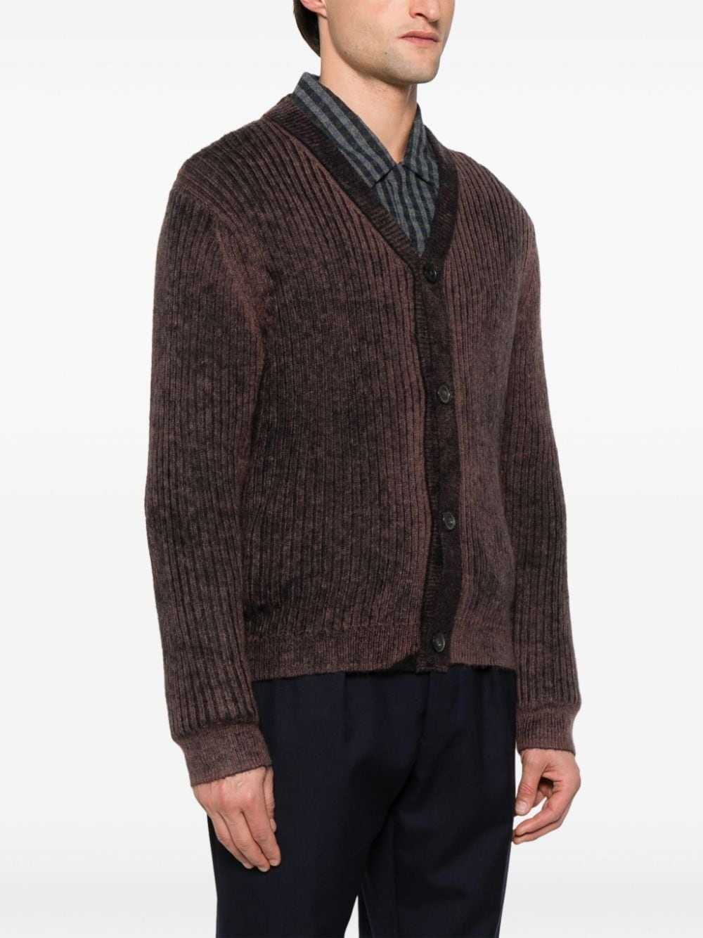 ribbed cardigan - 3
