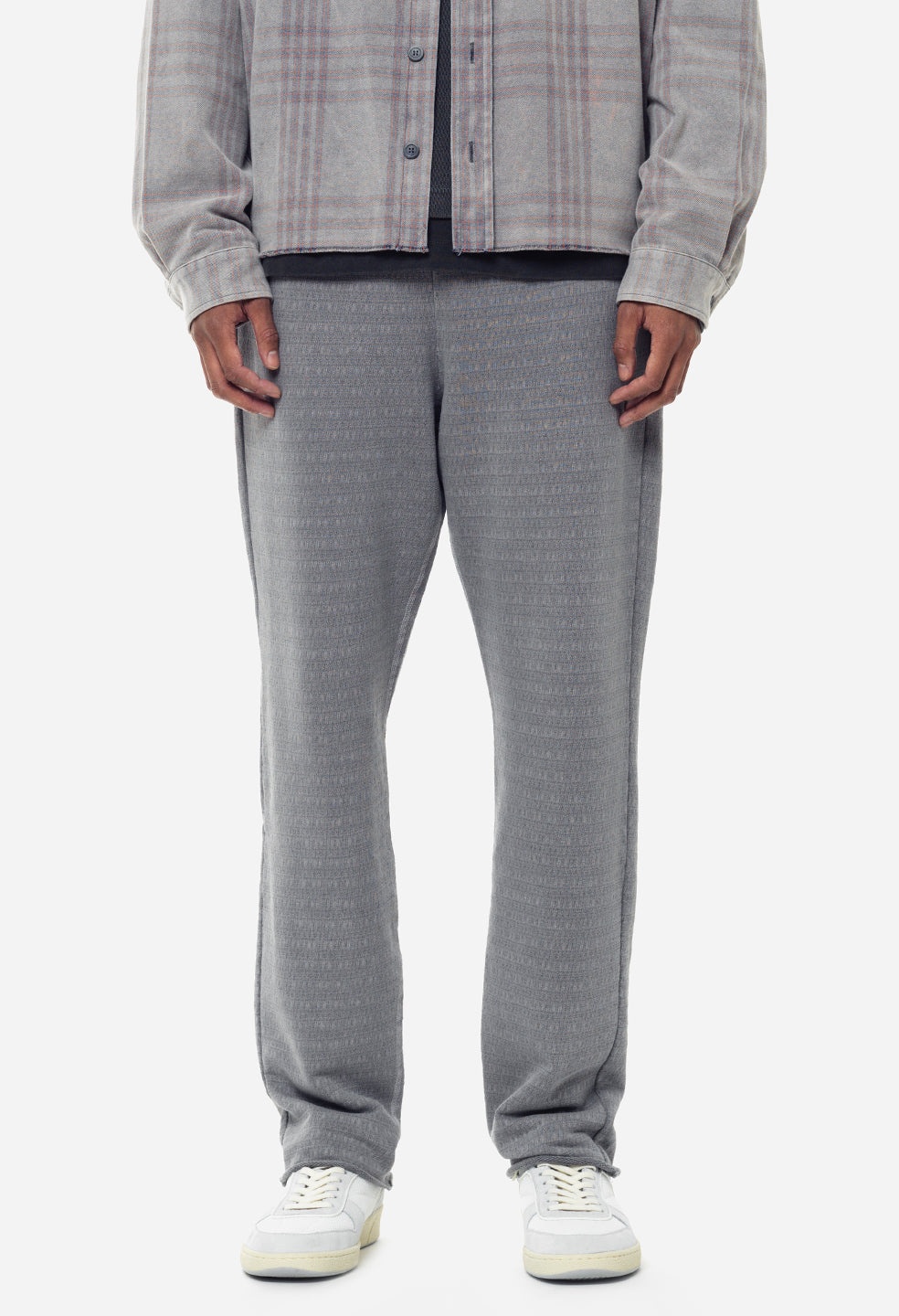 RAW EDGE JACQUARD SWEATS - 2
