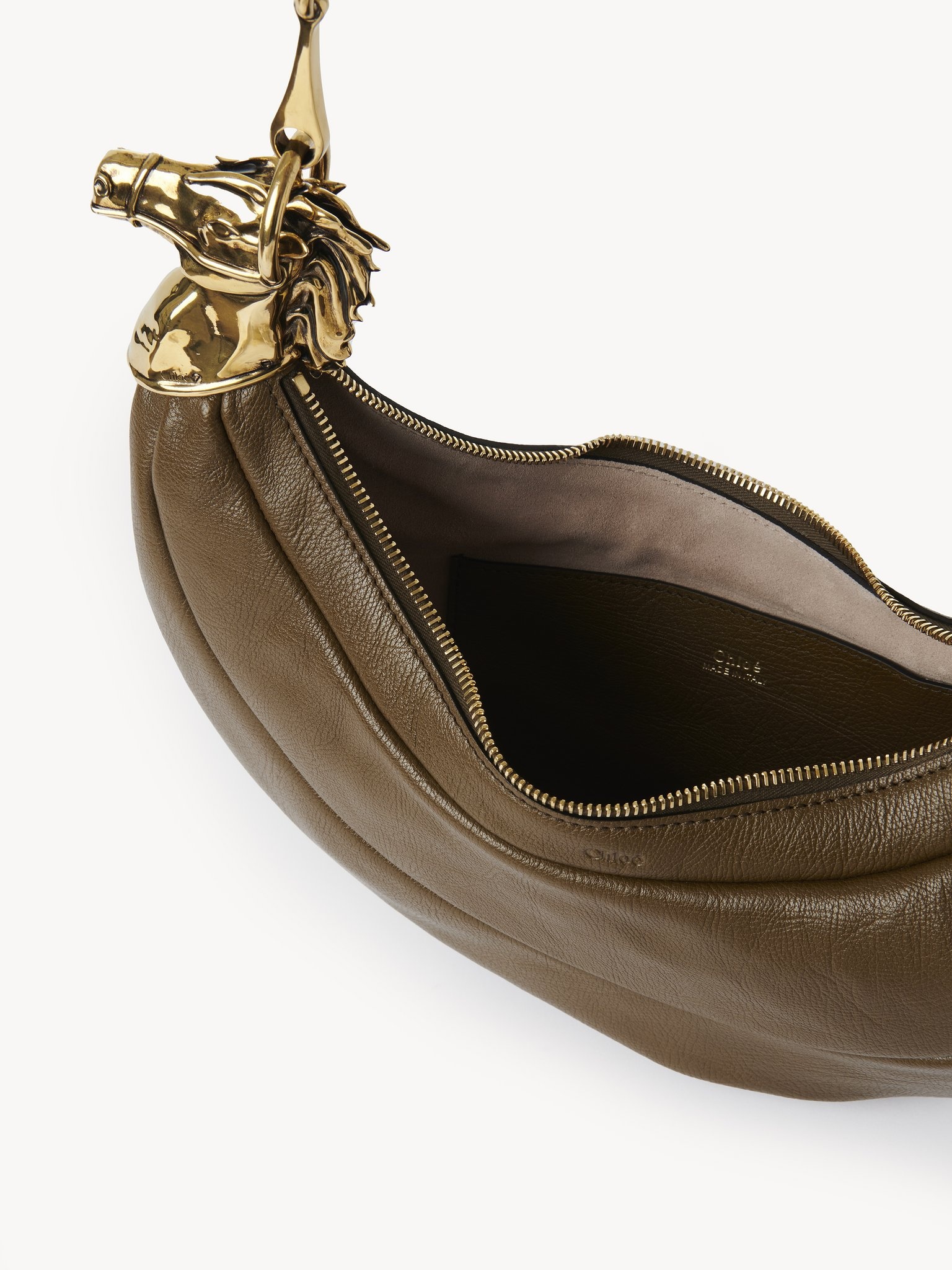 CHAIN HORSE SHOULDER BAG IN SOFT LEATHER - 5