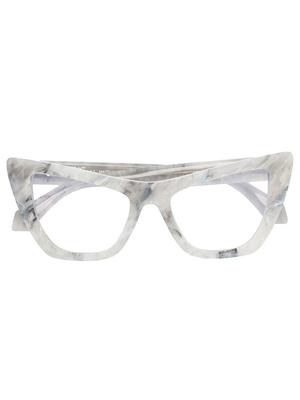 marbled cat-eye glasses - 1