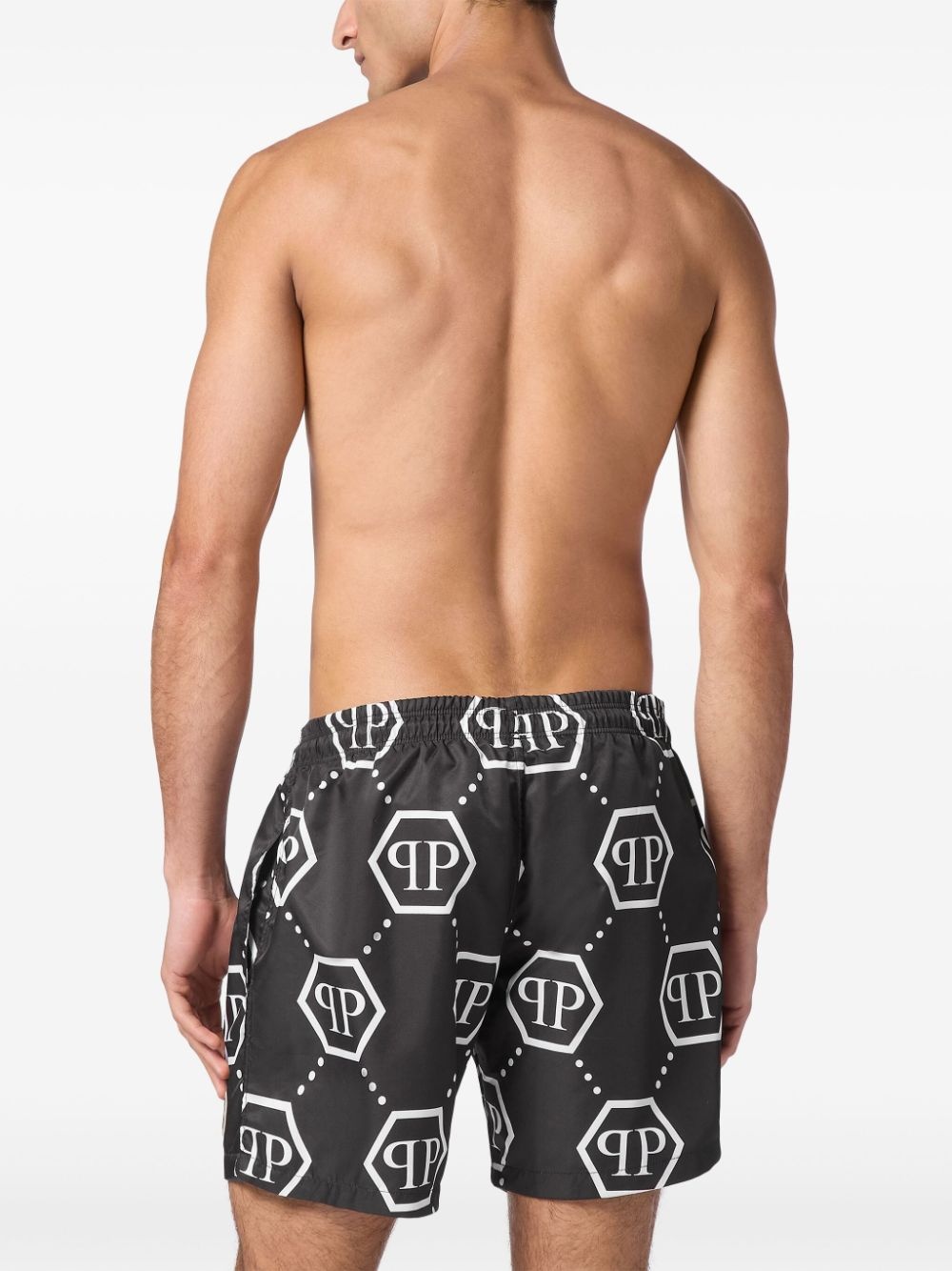 monogram pattern swim shorts - 4
