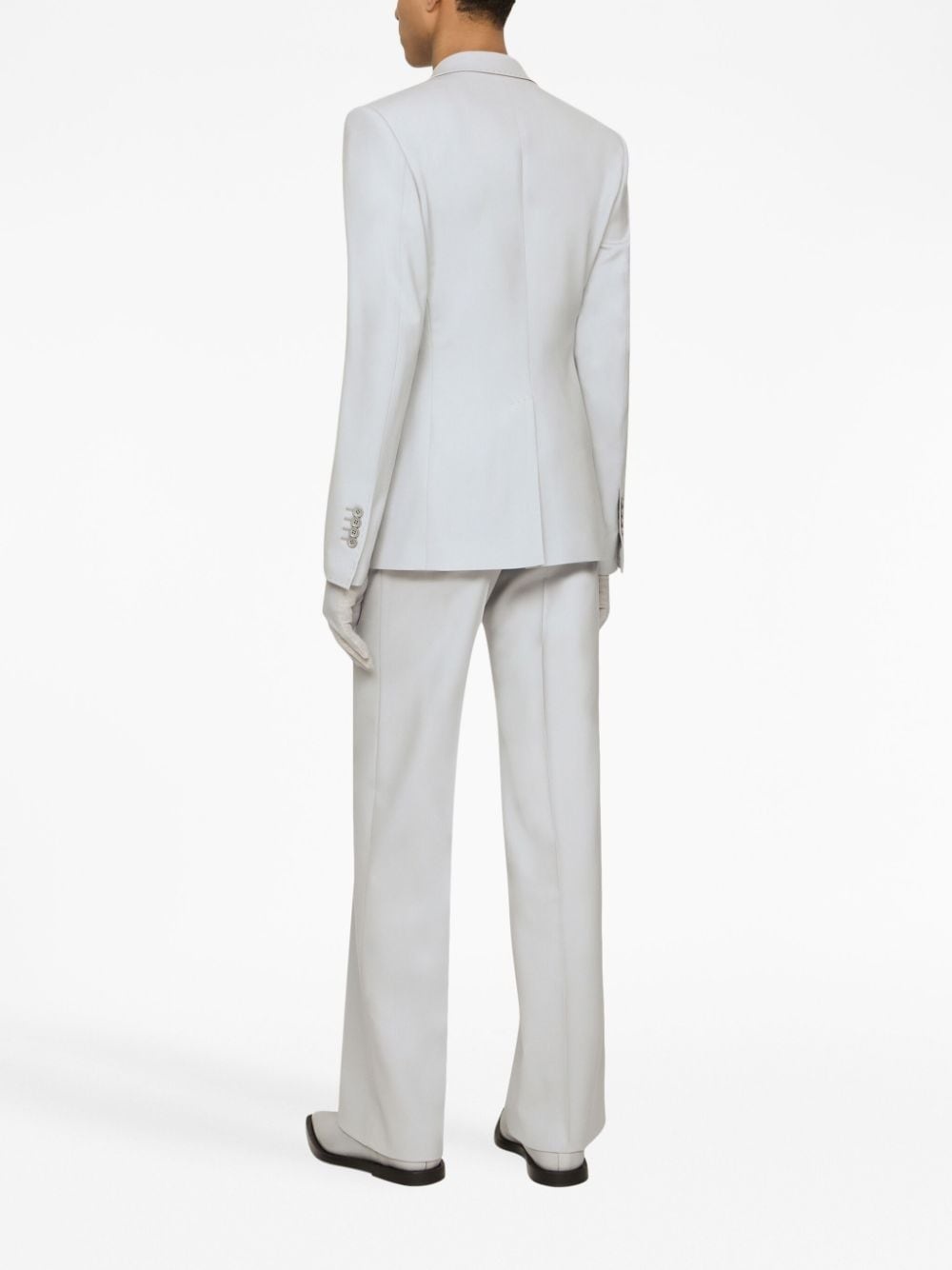 pressed-crease tailored-cut trousers - 4