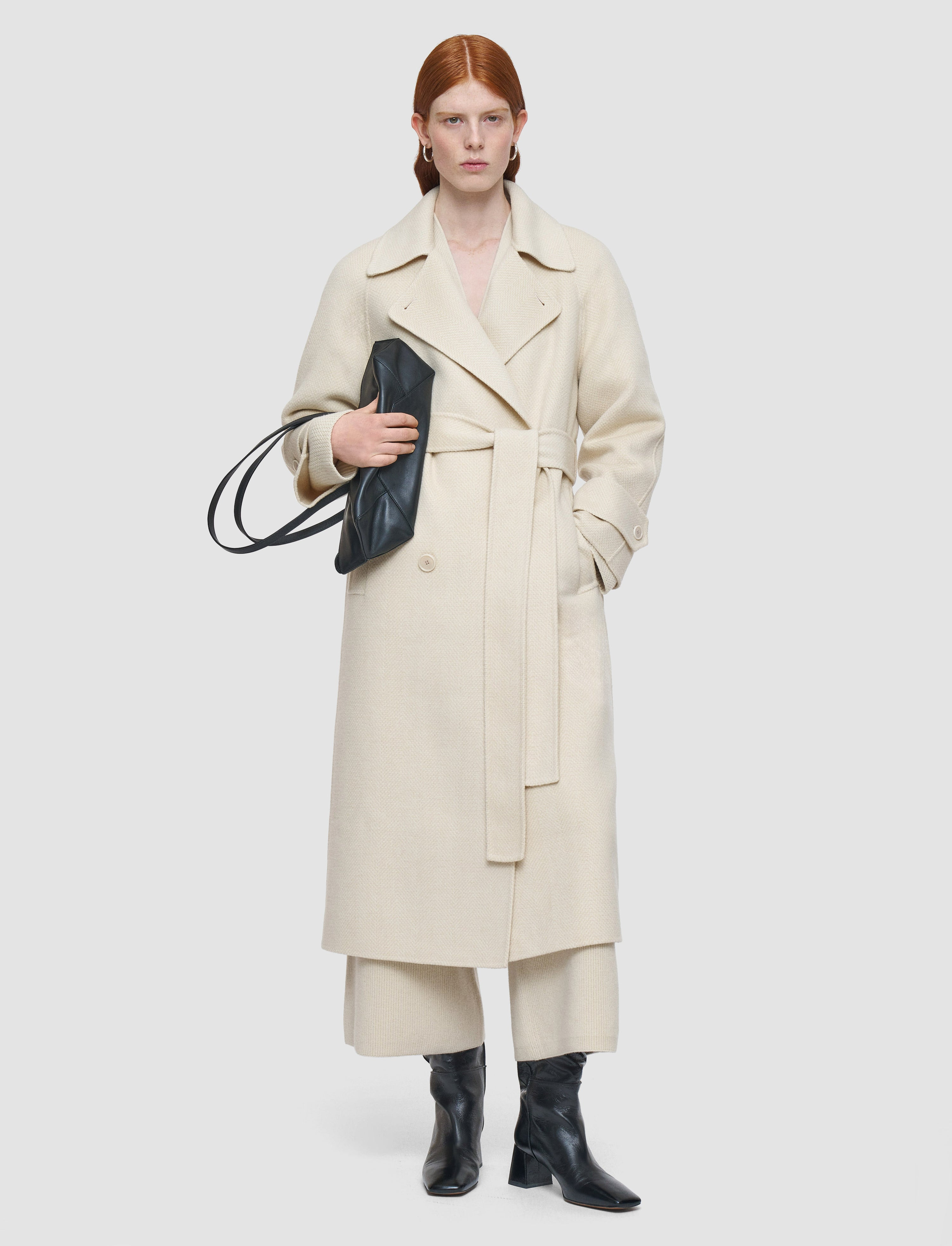 Navarre Linear Double Face Wool Coat - 2