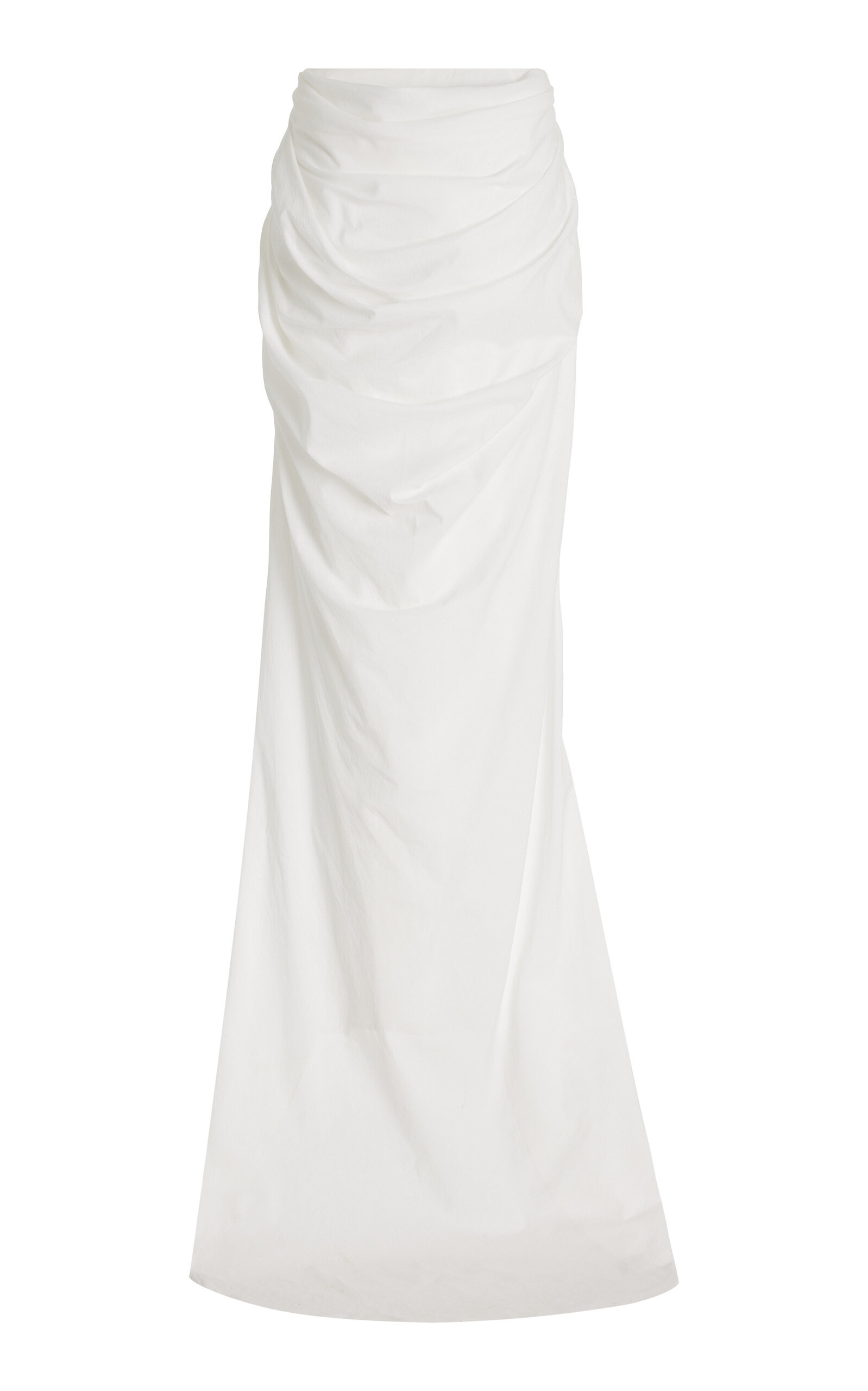 Cotton Bustle Skirt white - 5