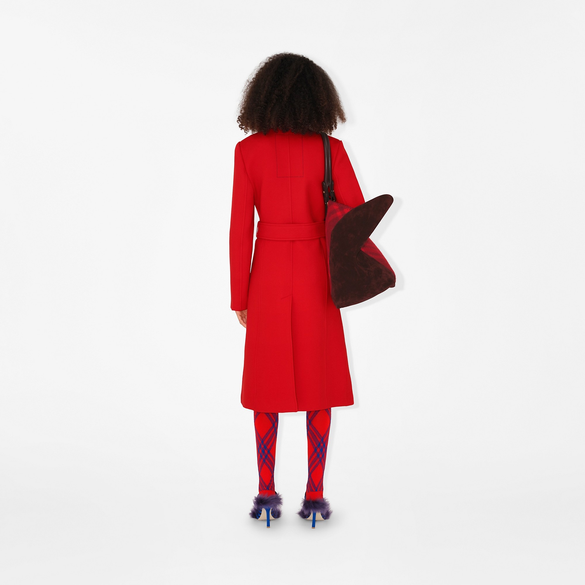 Wool Twill Collarless Coat - 4