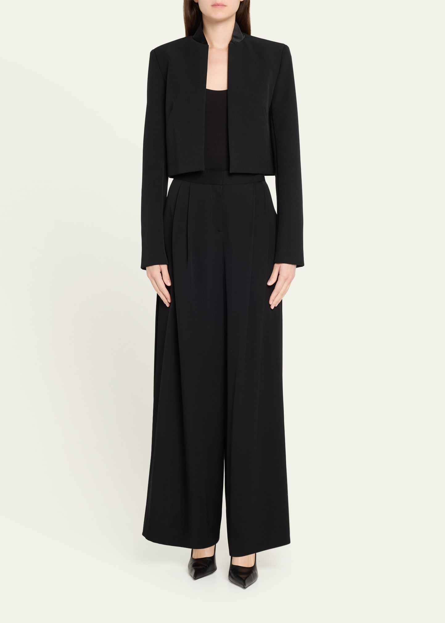 Tesoro Open Front Cropped Jacket - 2