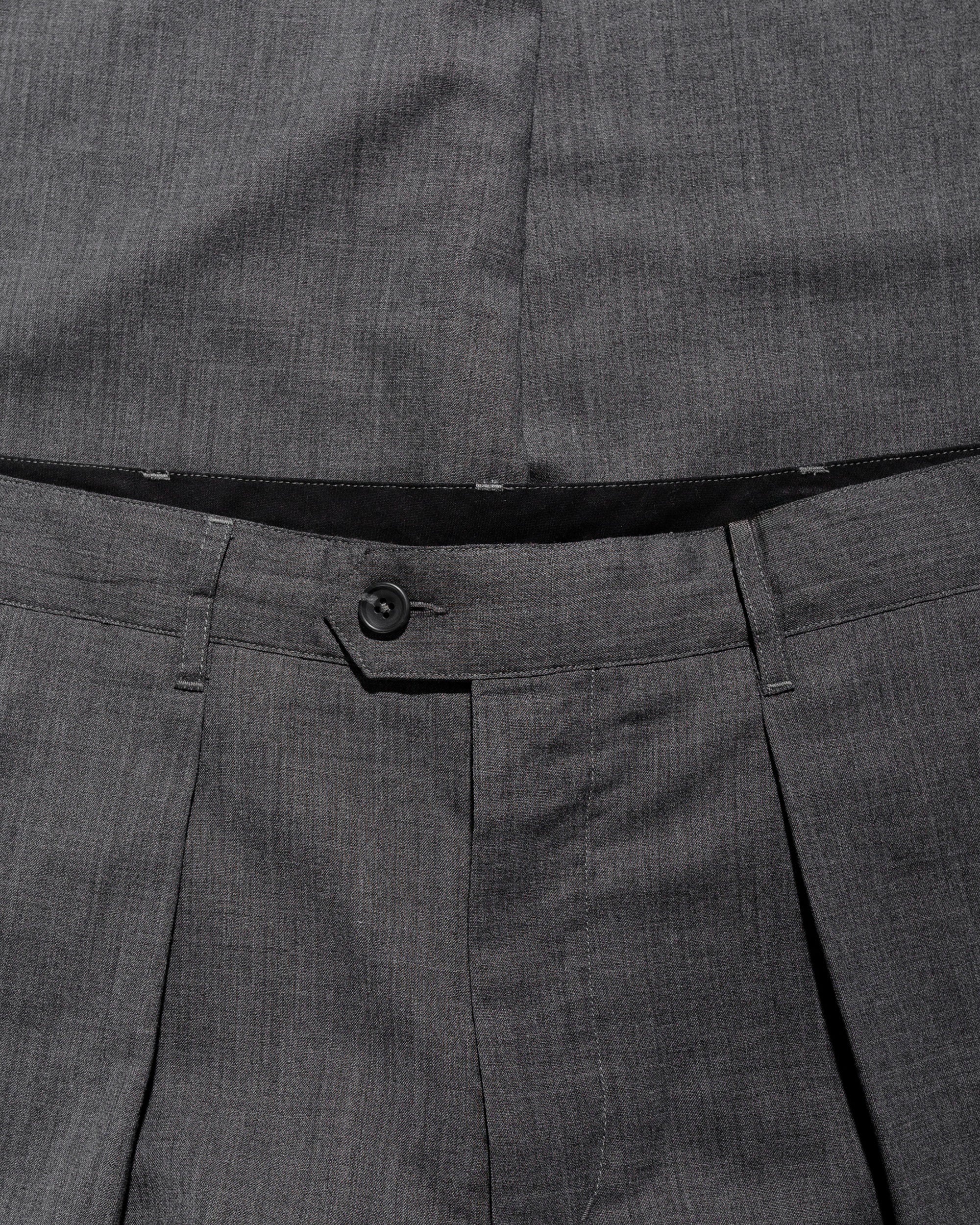 Carlyle Pant Charcoal Tropical Wool - 5